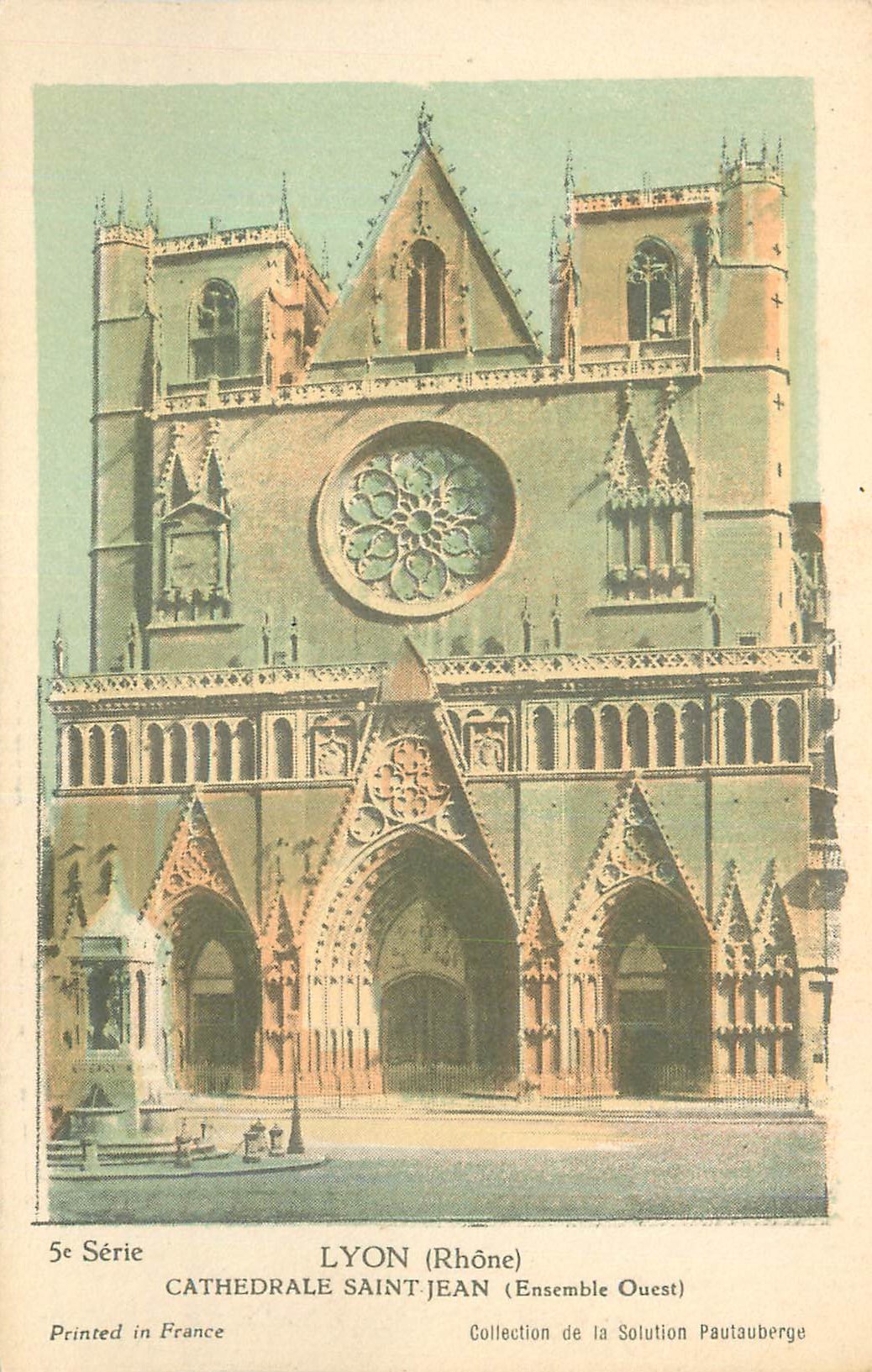 CPA Lyon (Rhone) Cathedrale Saint Jean (Ensemble Ouest)