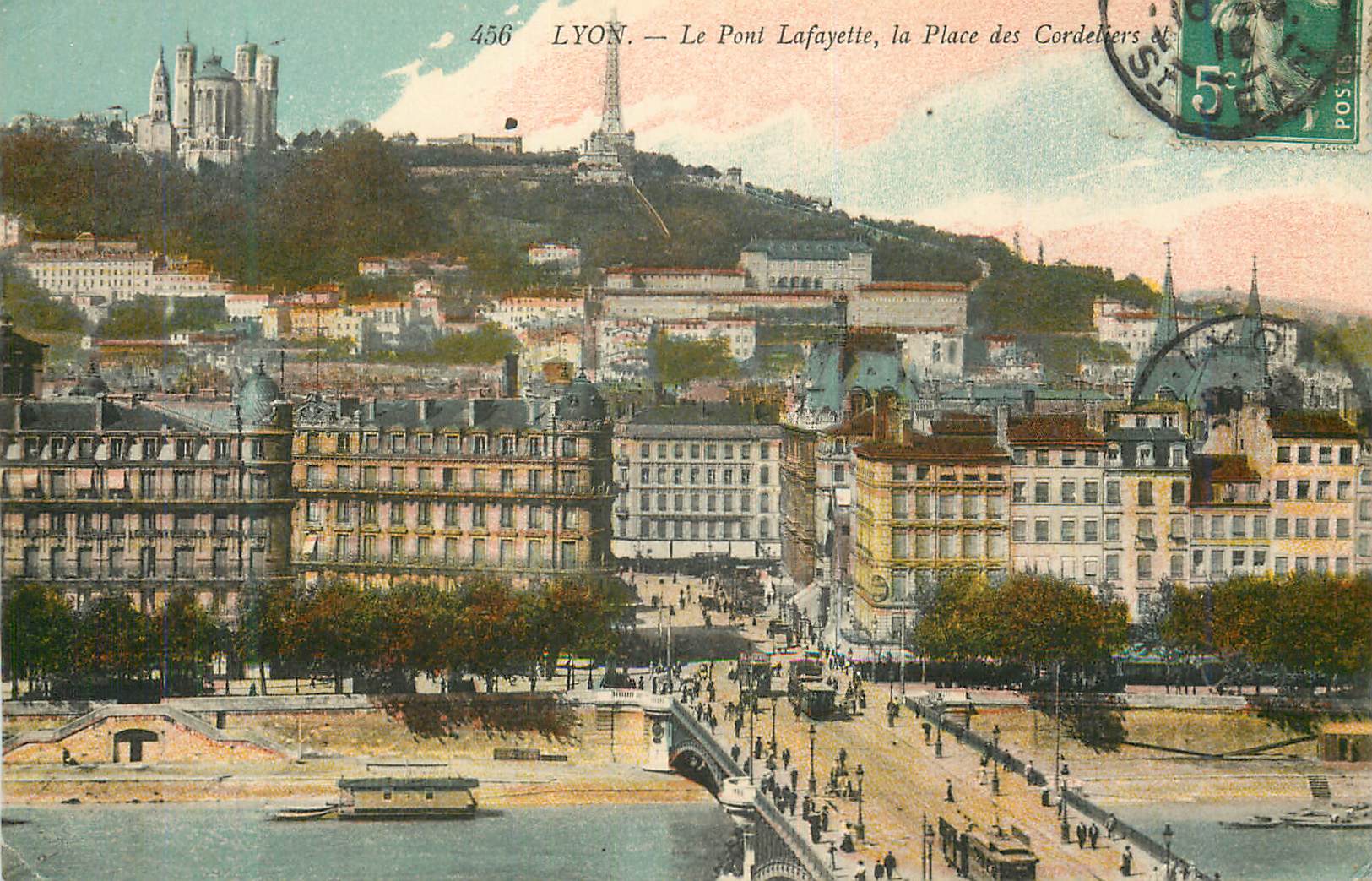 CPA Lyon Le Pont Lafayette La Place des Cordeliers