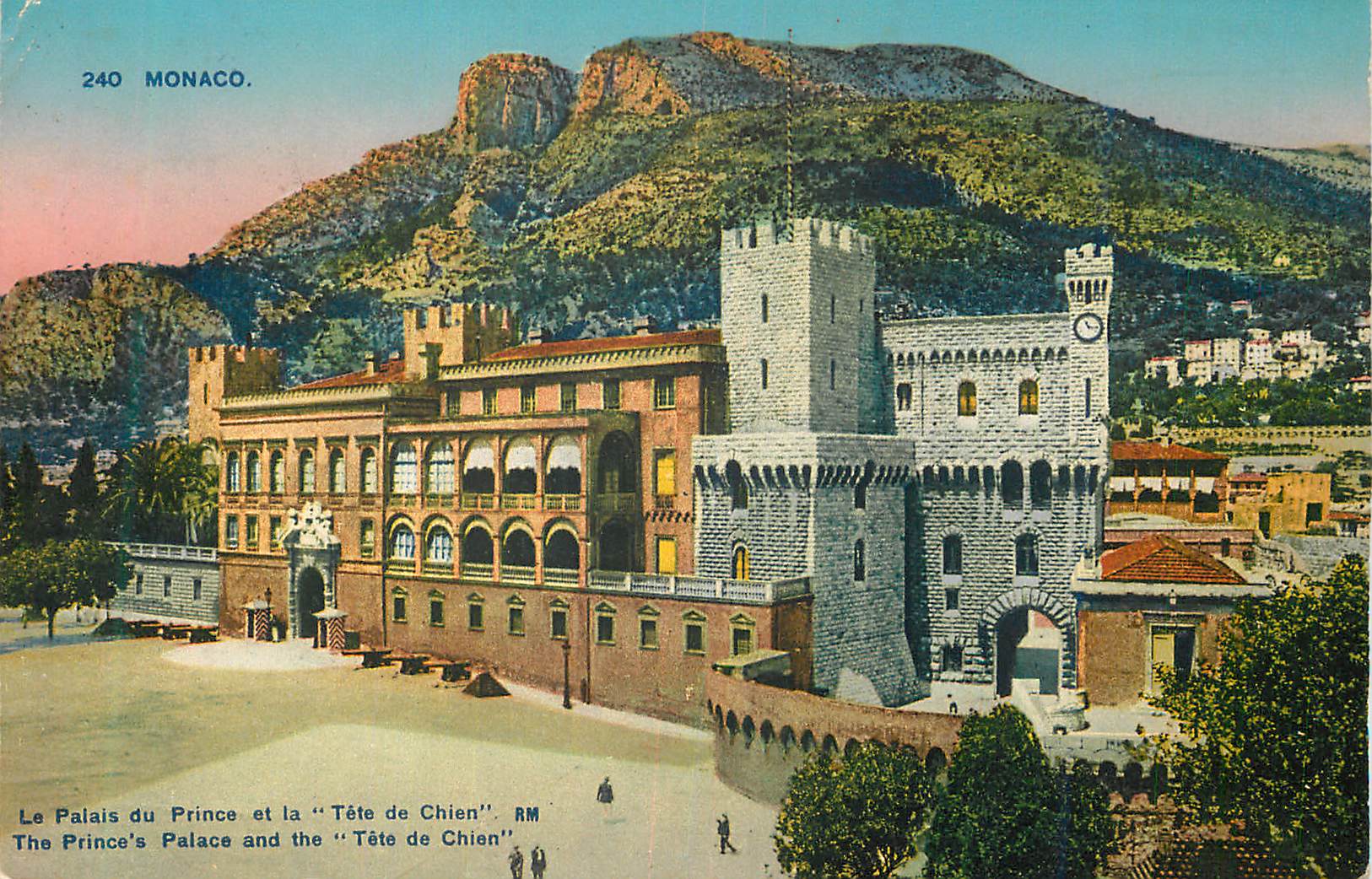 CPA Monaco Le Palais du Prince et la Tete de Chien