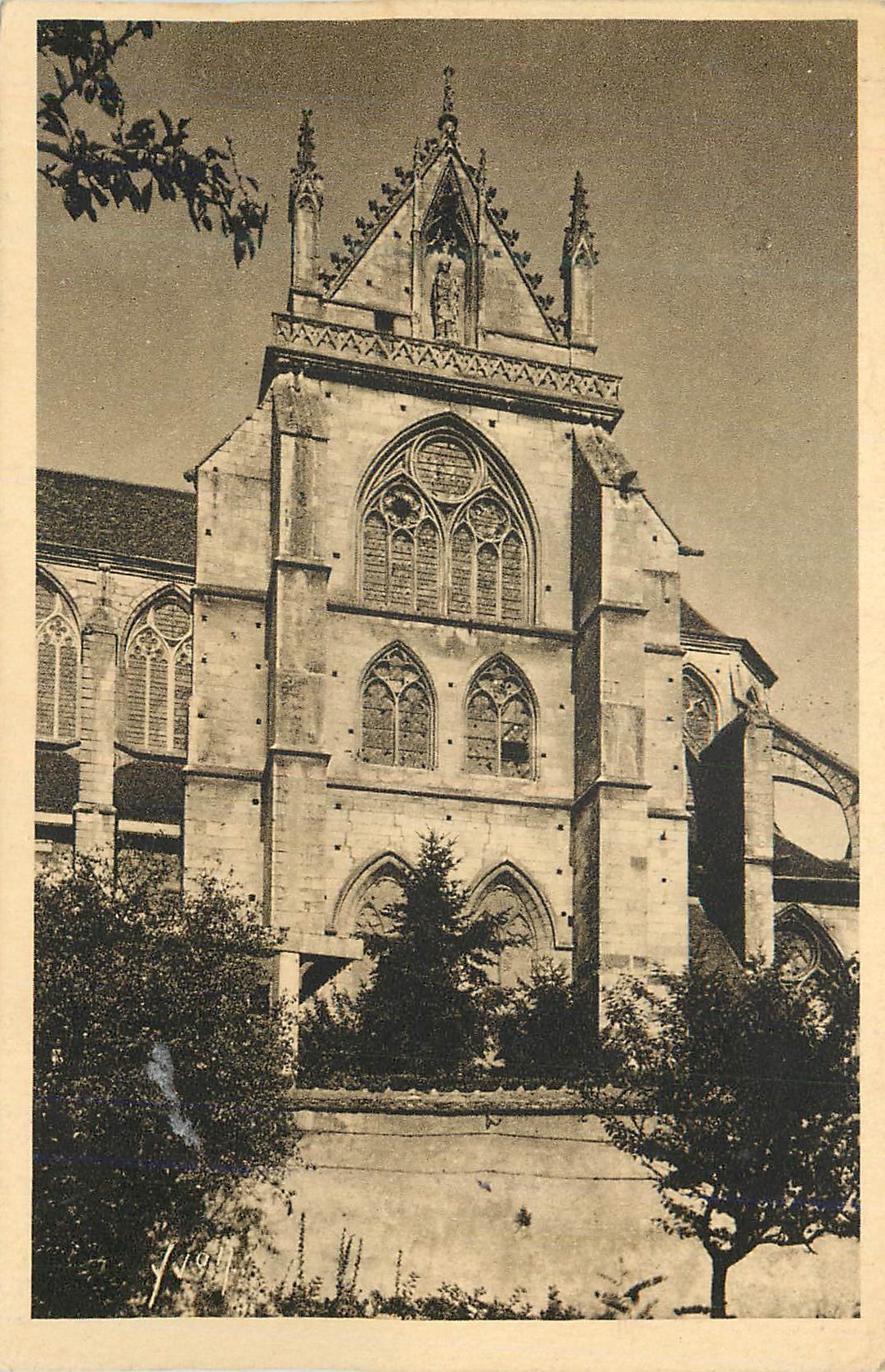 CPA Auxerre (Yonne) La Douce France Ancienne Abbaye St Germain Le Transept Sud