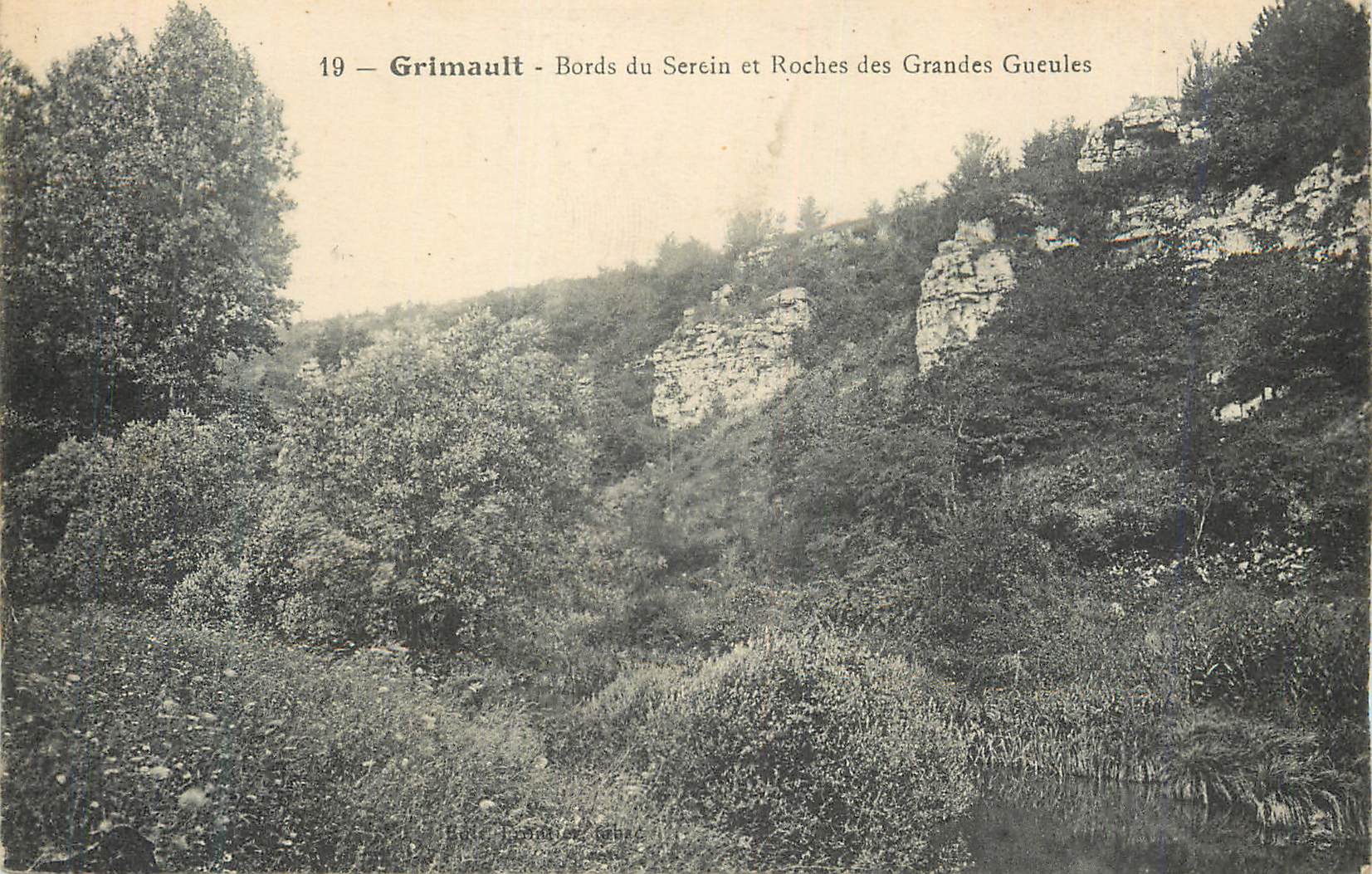 Grimault - Ufer des Serein und Felsen der Grandes Gueules — Serie 19