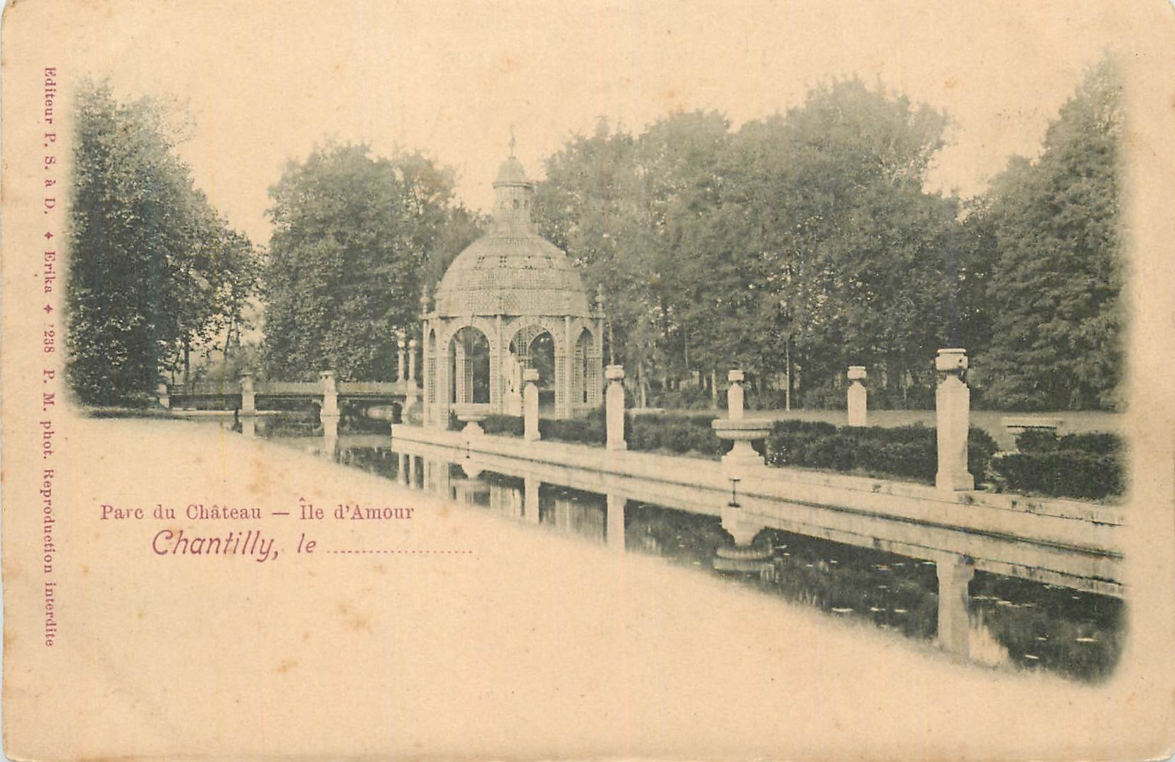 CPA Chantilly Parc du Chateau Ile d'Amour