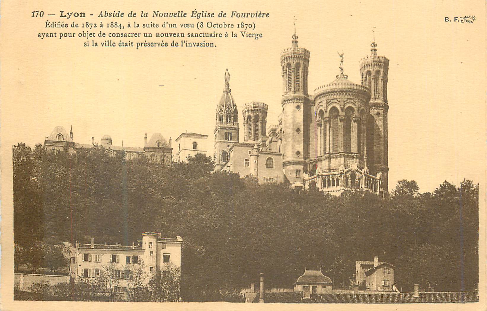 CPA Lyon Abside de la Nouvelle Eglise de Fourviere
