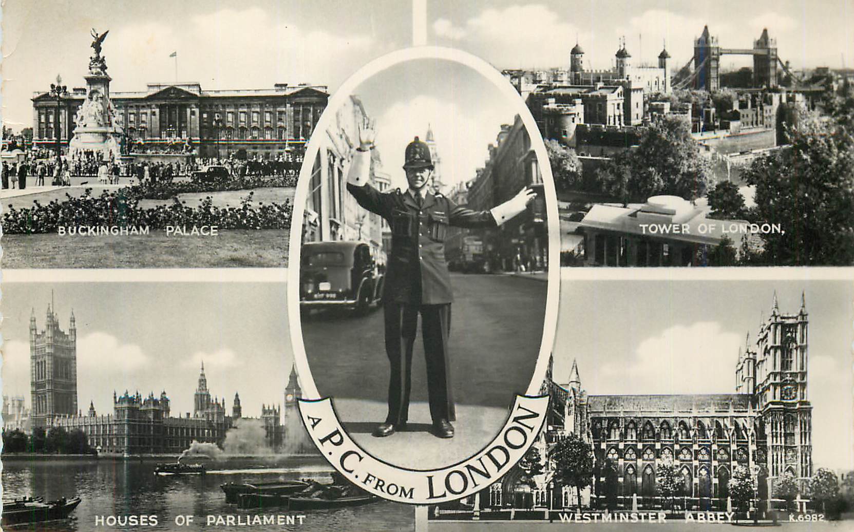 CPM A PC from London Buckingham Palace House of Parliament Tower of London Westminster Abbey