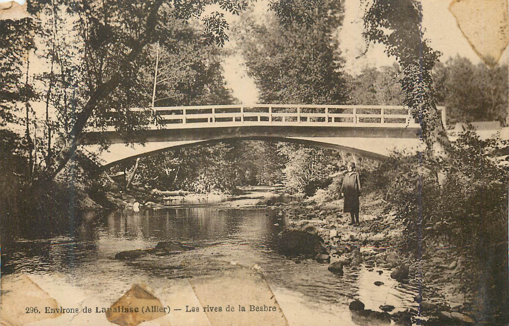 CPA Environs de Lanalisse (Allier) Les Rives de la Besbre