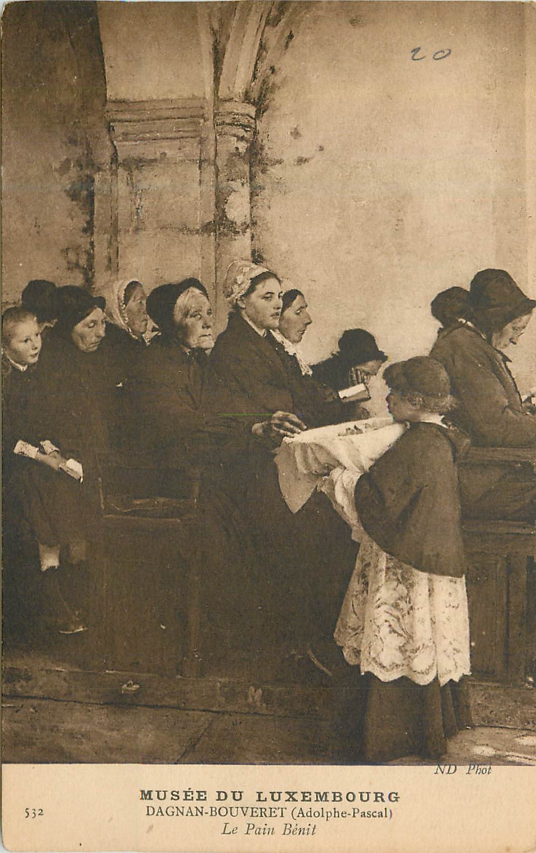 CPA Musee du Luxembourg Dagnan Bouveret (Adolphe Pascal) Le Pain Benit