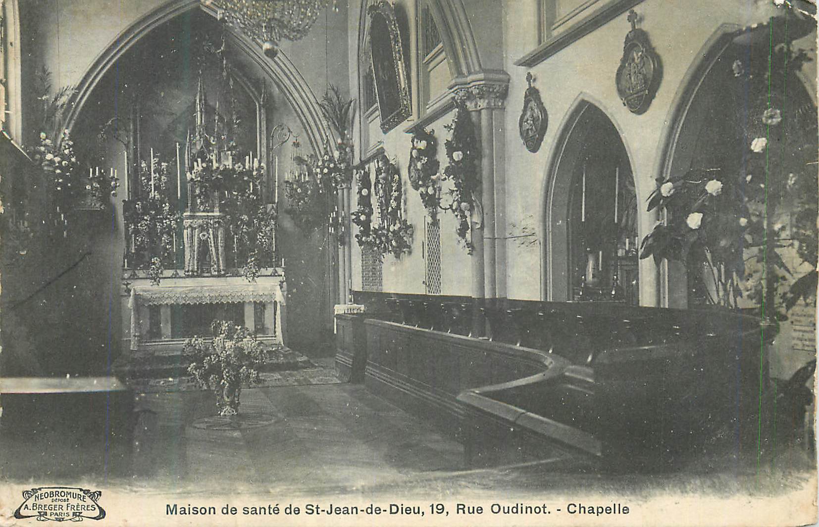 CPA Maison de Sante de St Jean de Dieu Chapelle Rue Oudinot Paris