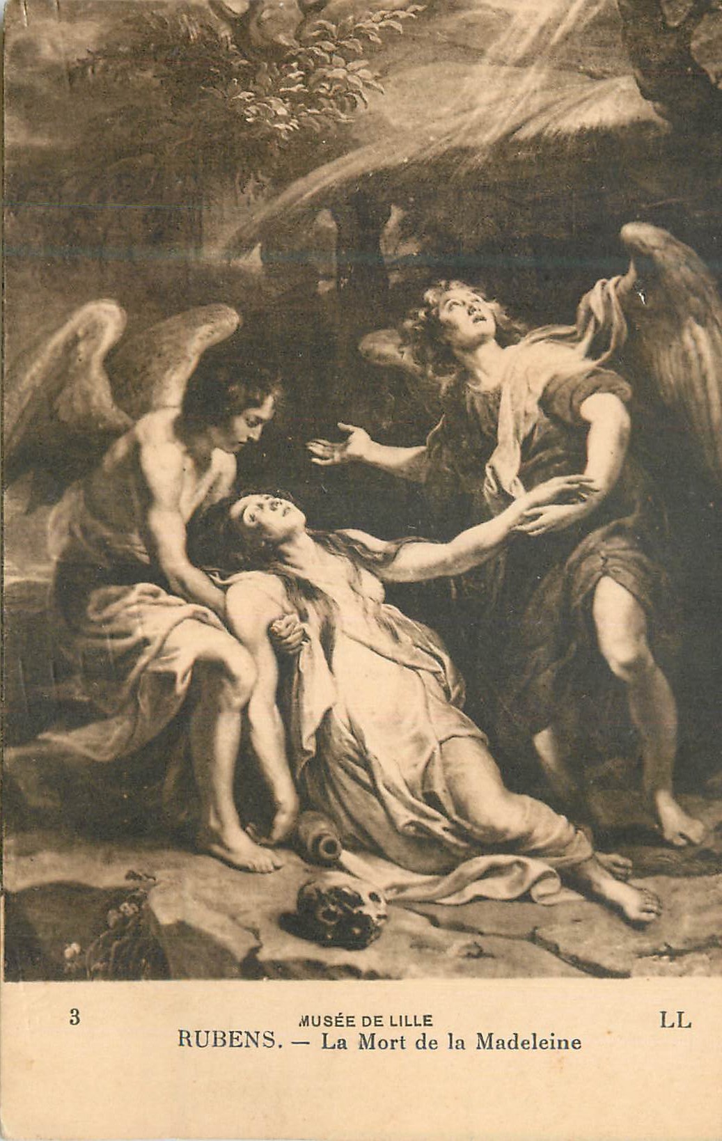 CPA Musee de Lille Rubens La Mort de la Madeleine