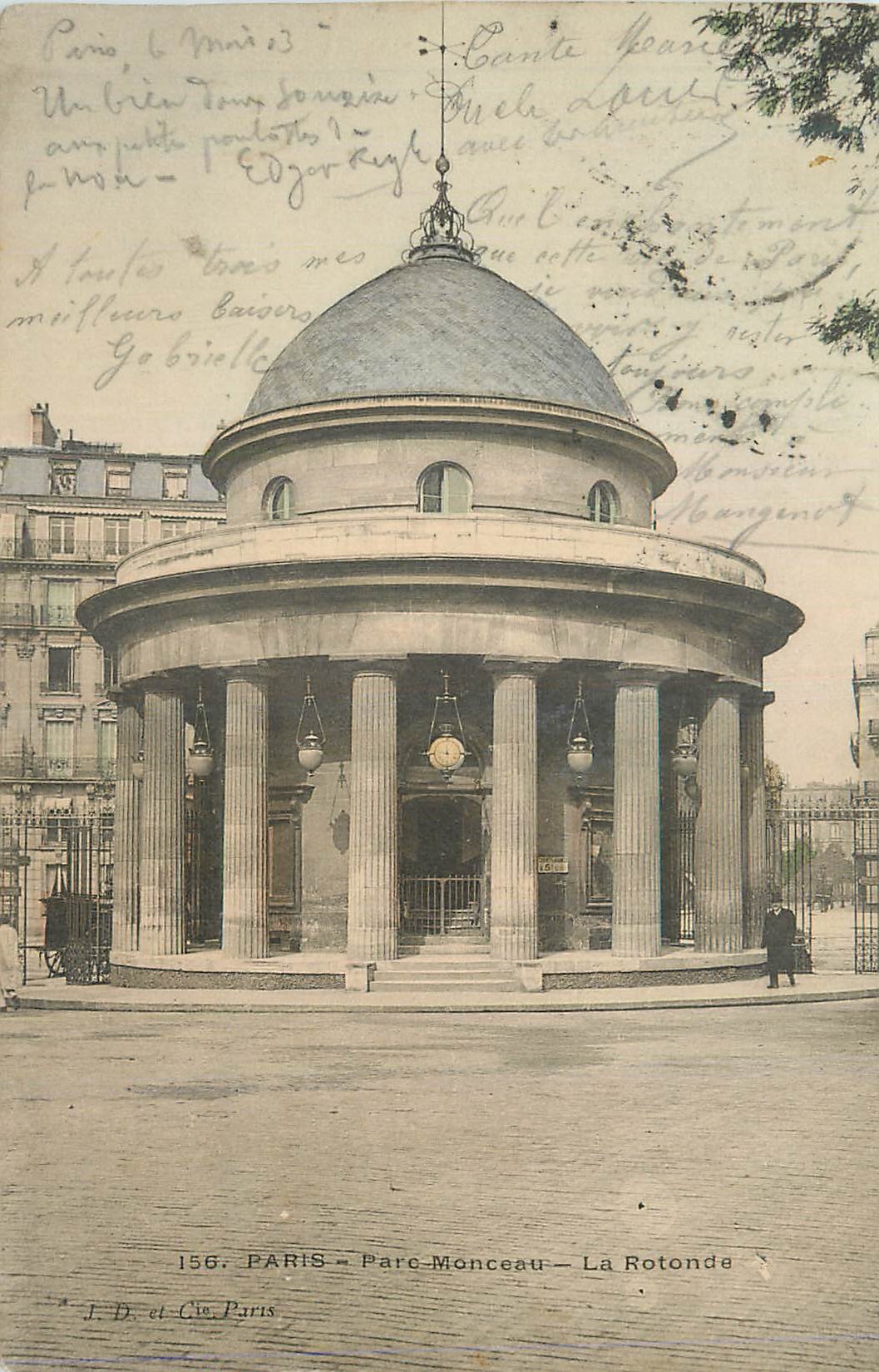 CPA Paris Le Parc Monceau La Rotonde