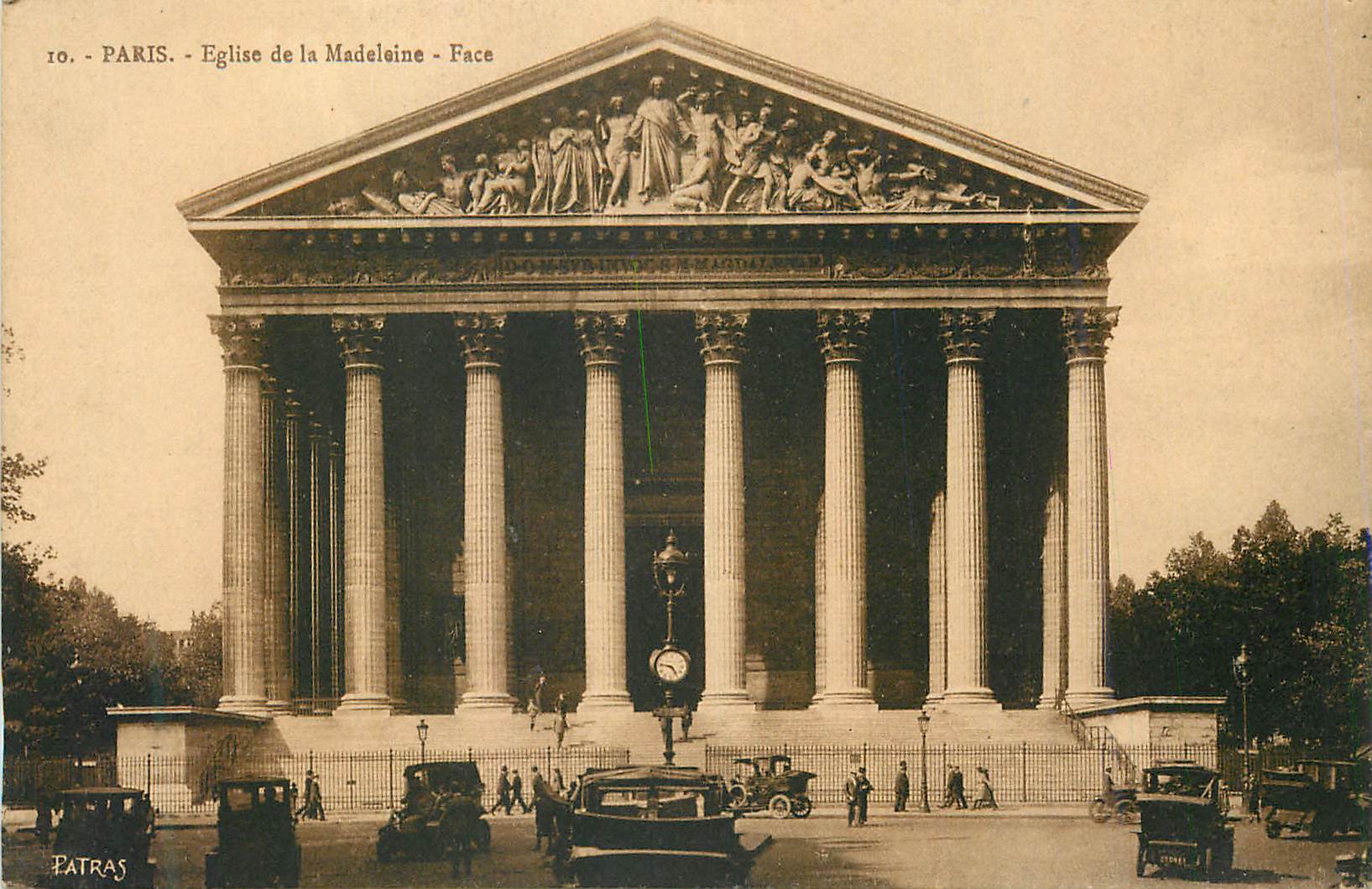 CPA Paris Eglise de la Madeleine Face