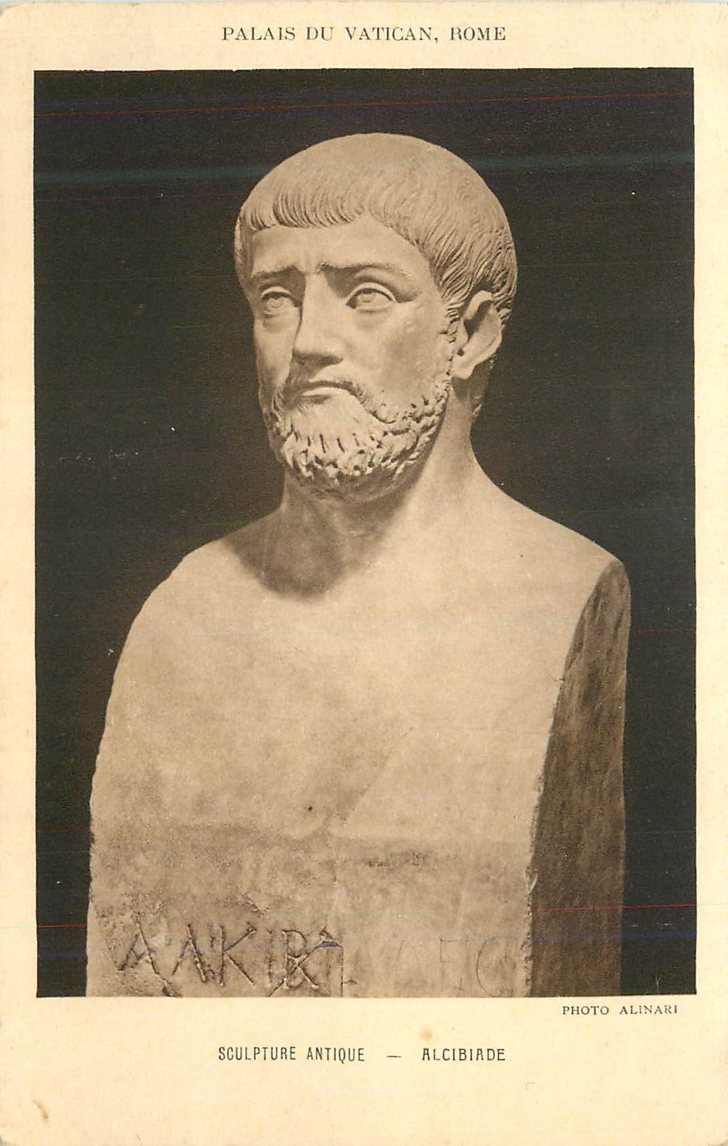 CPA Musee du Vatican Rome Sculpture Antique Alcibiade