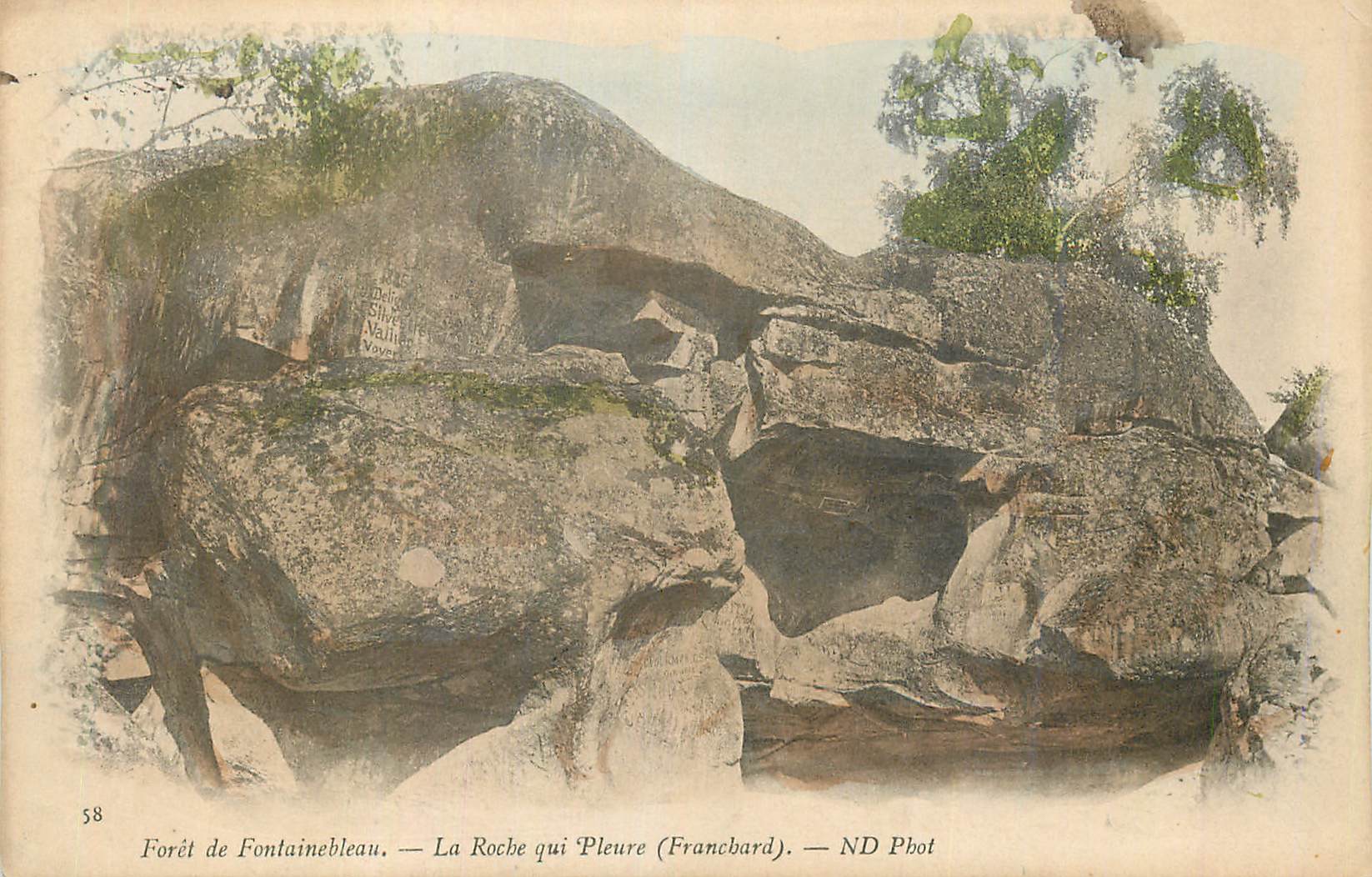 Forêt de Fontainebleau — La Roche qui Pleure (Francbard) — ND Phot