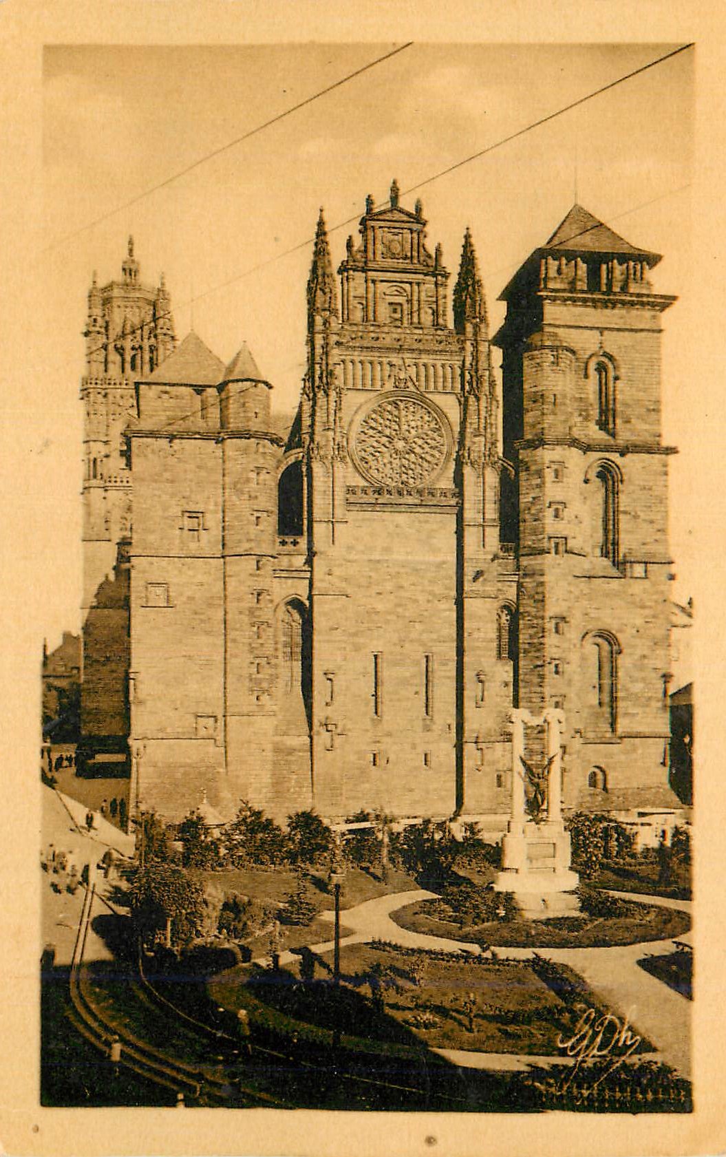 CPM Aveyron Rodez Cathedrale et Place d'Armes