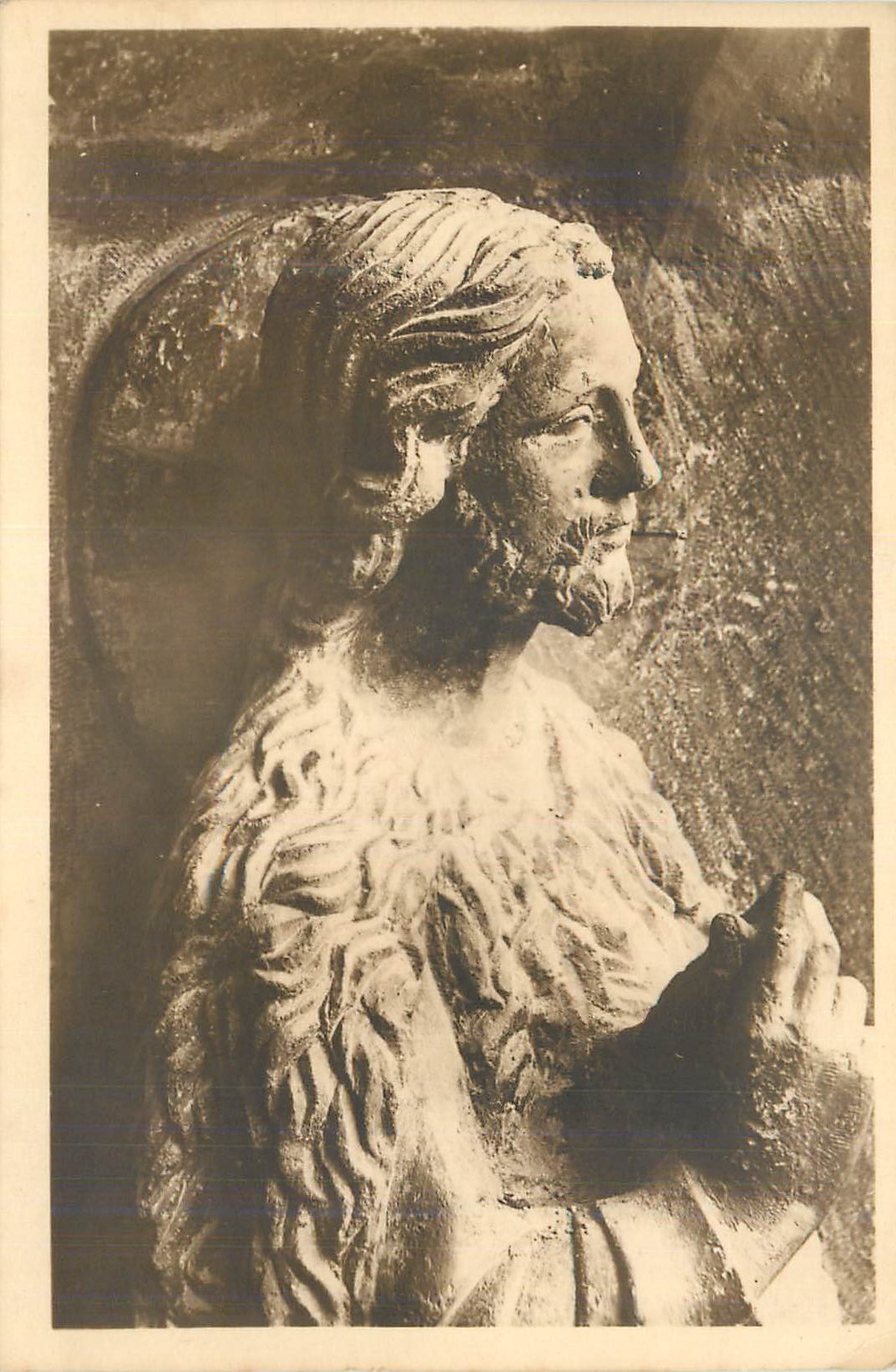 Statue de Jésus-Christ — profil — éditeur inconnu