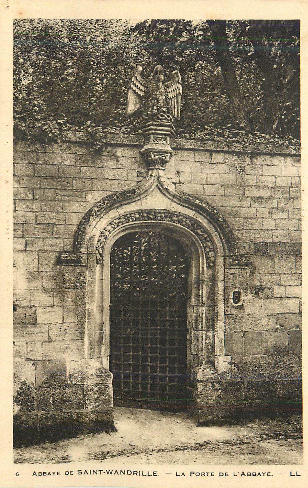 CPA Abbaye de Saint Wandrille La Porte de l'Abbaye