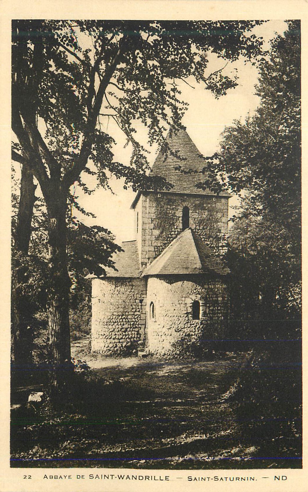 CPA Abbaye de Saint Wandrille Saint Saturnin