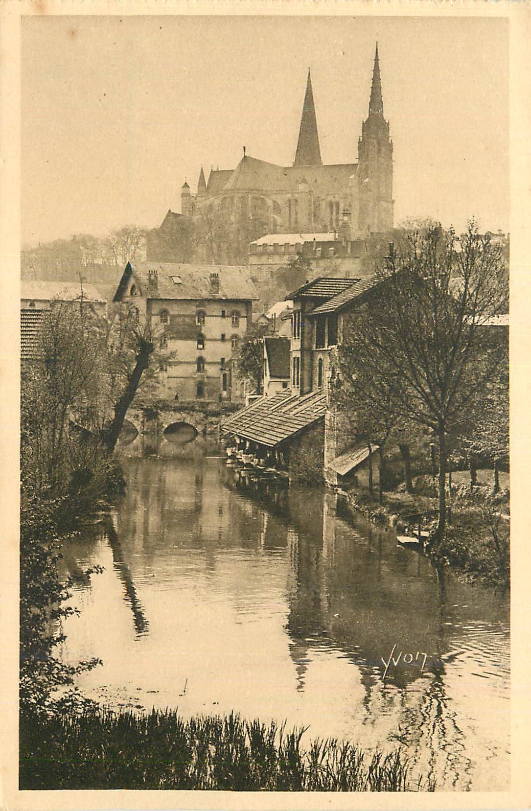 CPA Chartres La Douce France Les Bords de l'Eure
