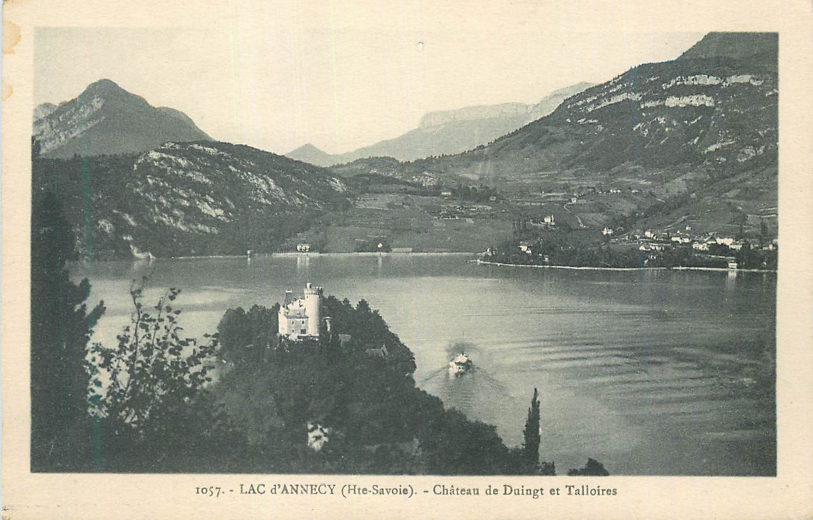 See Annecy (Haute-Savoie) — Schloss Duingt und Talloires — unbekannter Verleger, Seriennummer 1057