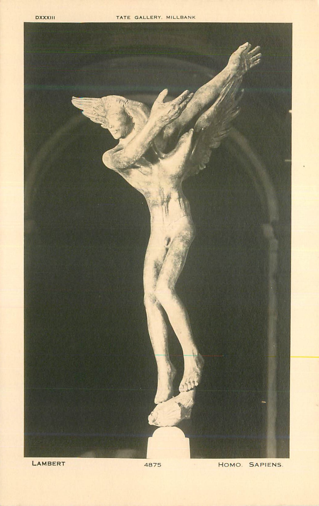 CPA Tate Gallery Millbank Lambert Homo Sapiens