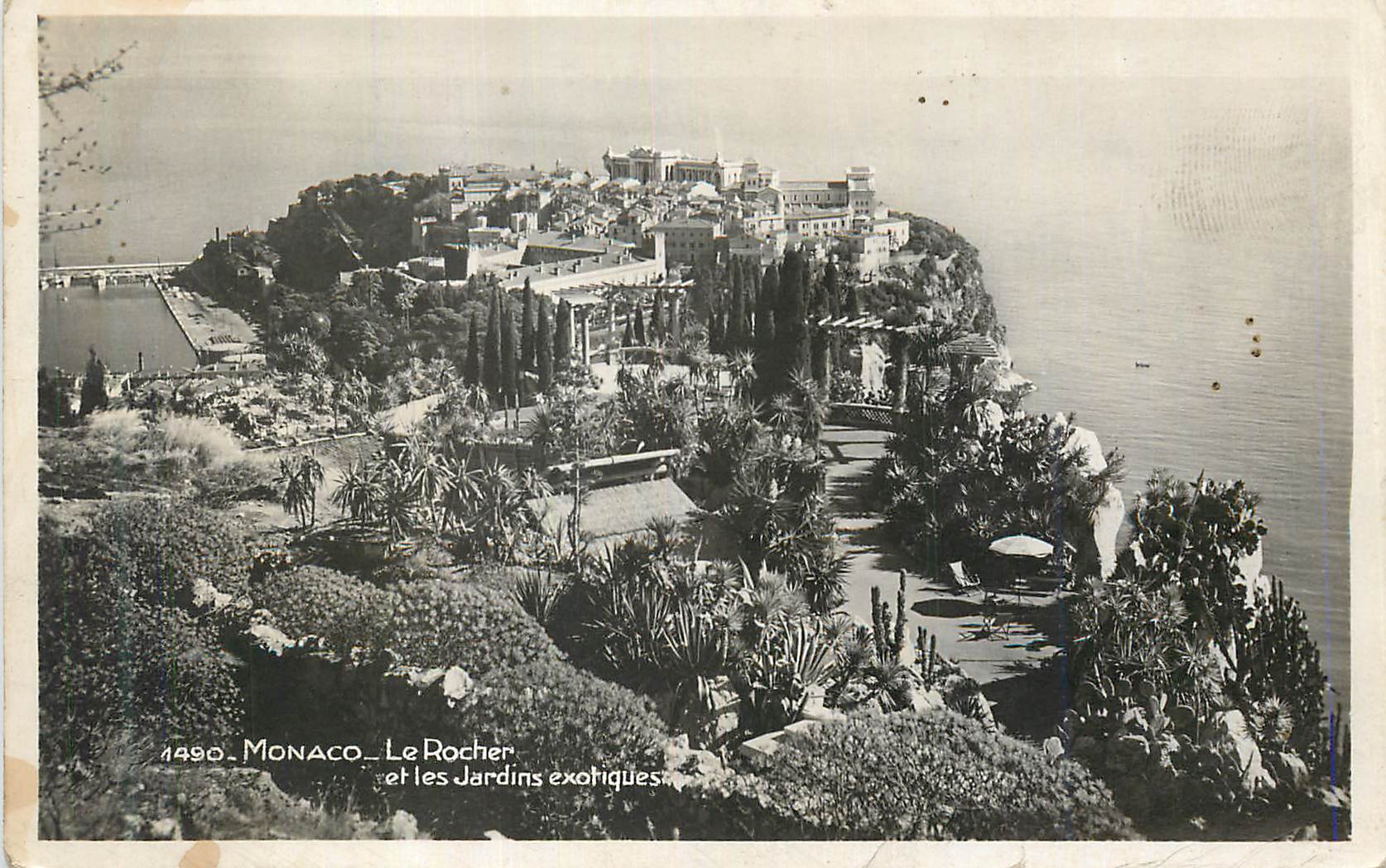 CPM Monaco Le Rocher et les Jardins Exotiques