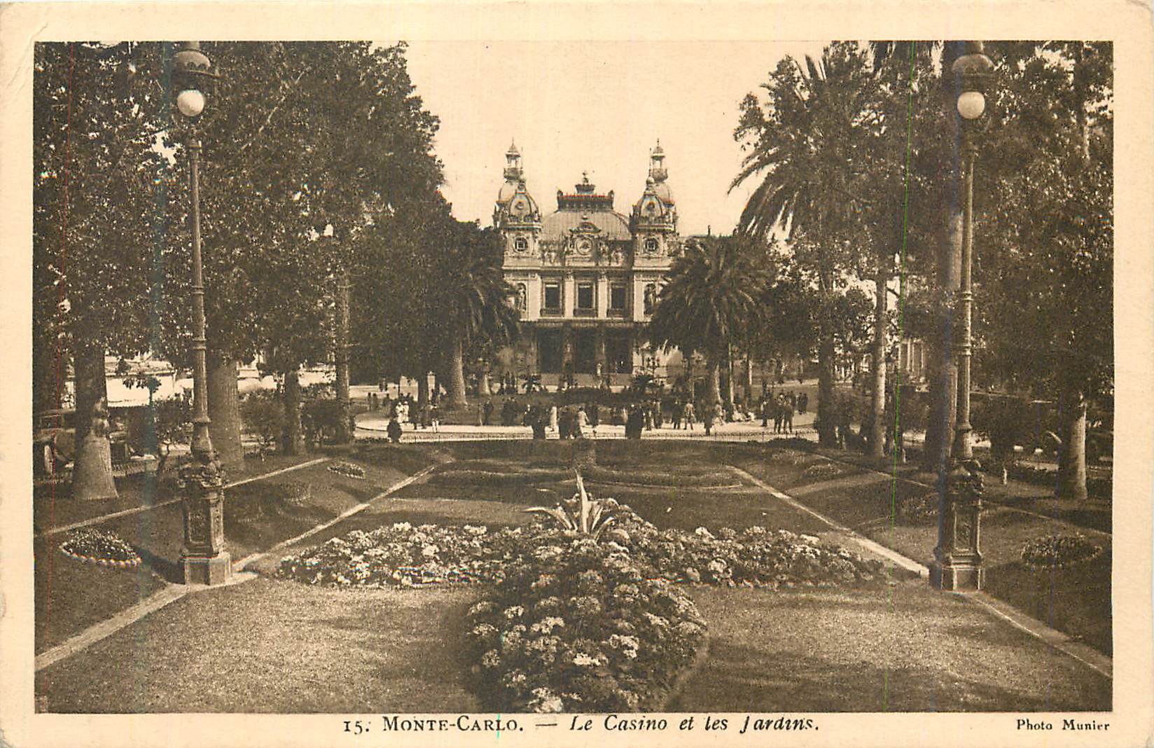 CPA Monte Carlo Le Casino et les Jardins