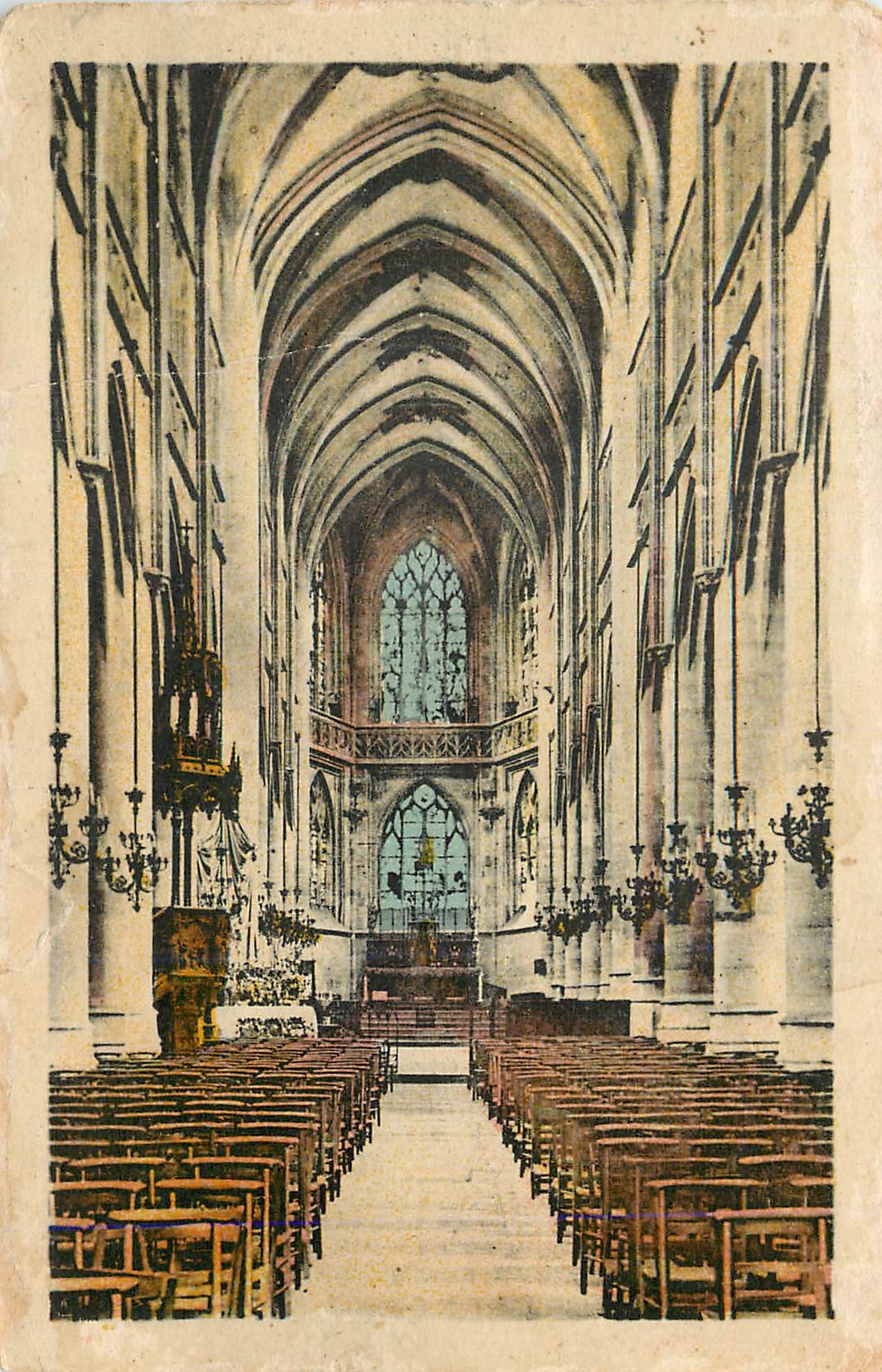 CPA Lisieux Interieur de l'Eglise St Jacques (XVe Siecle)