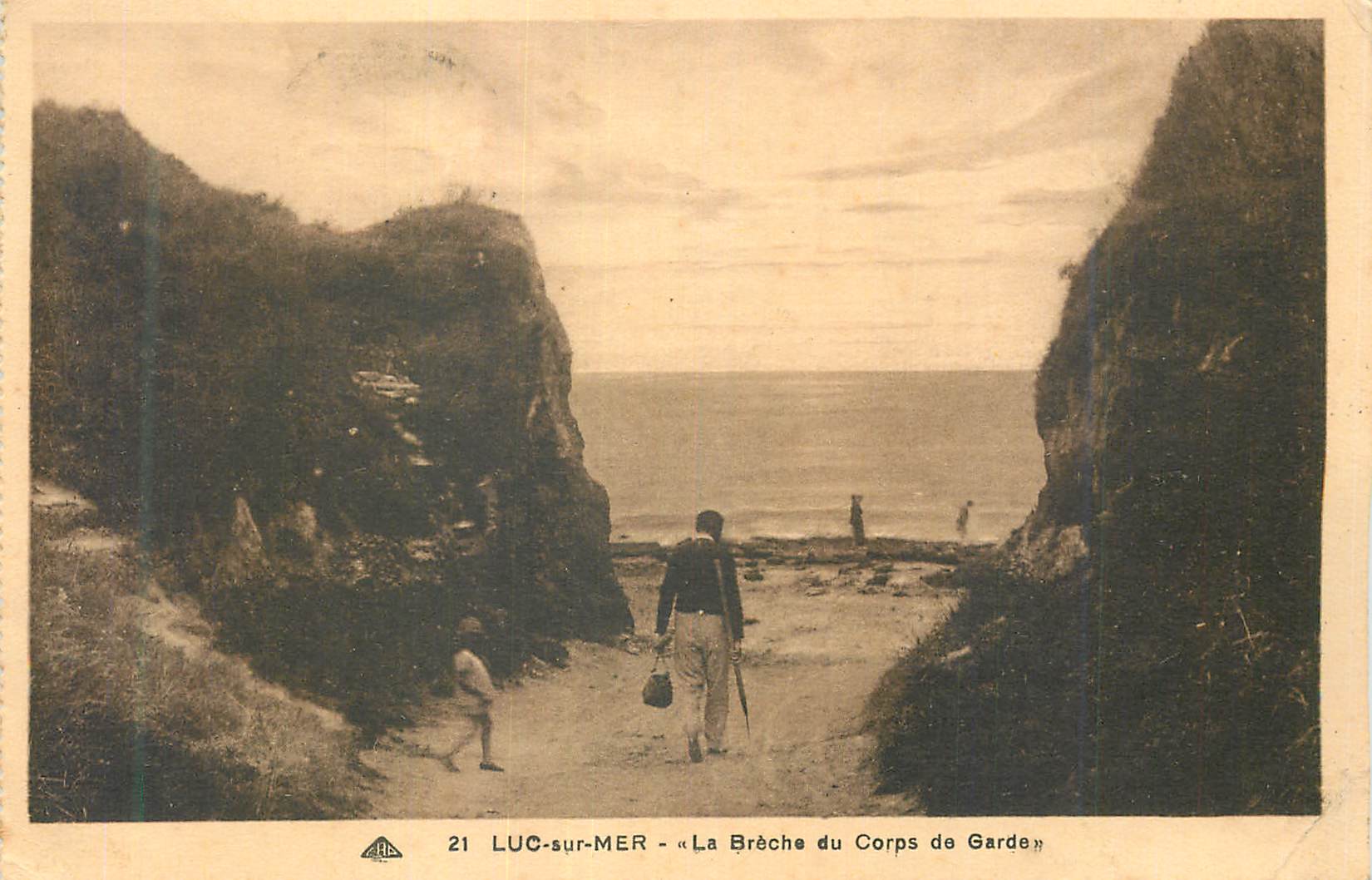 CPA Luc sur Mer La Breche du Corps de Garde