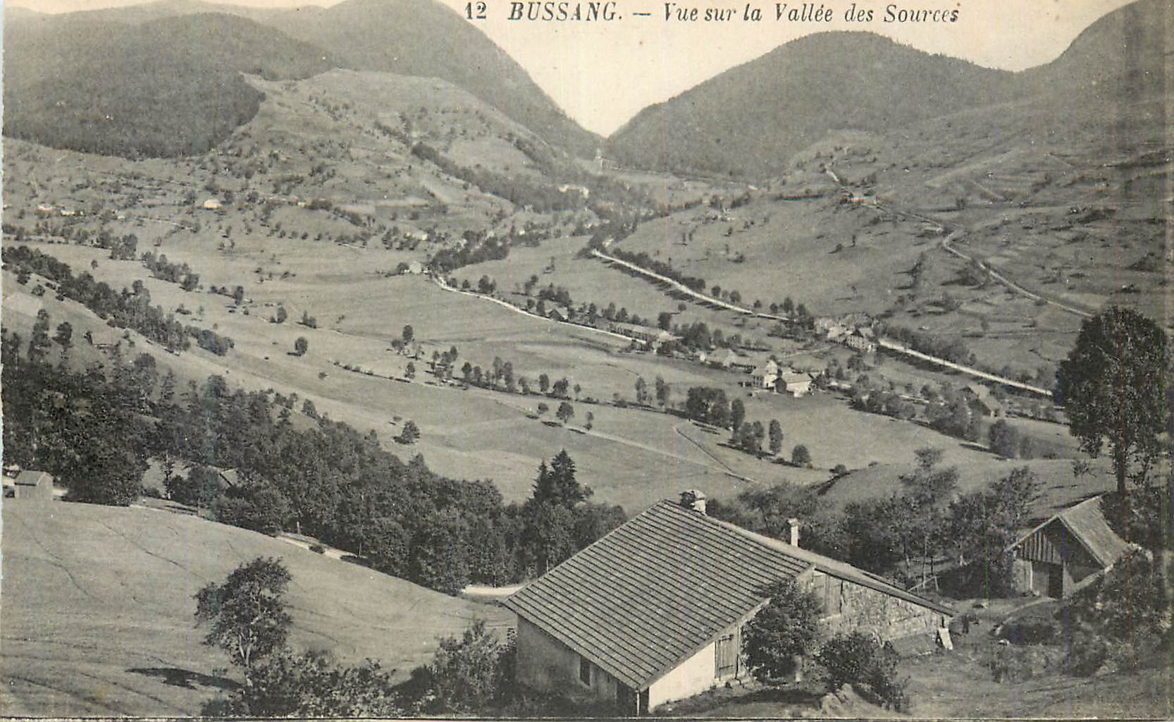 CPA Bussang Vue sur la Vallee des Sources