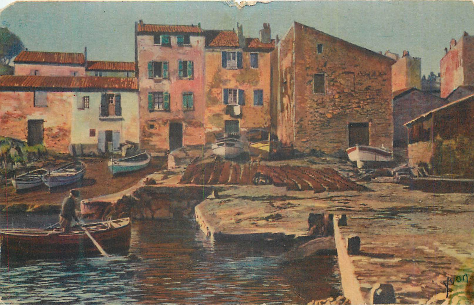 Hafen von Saint-Tropez — malerische Ansicht — Yvon