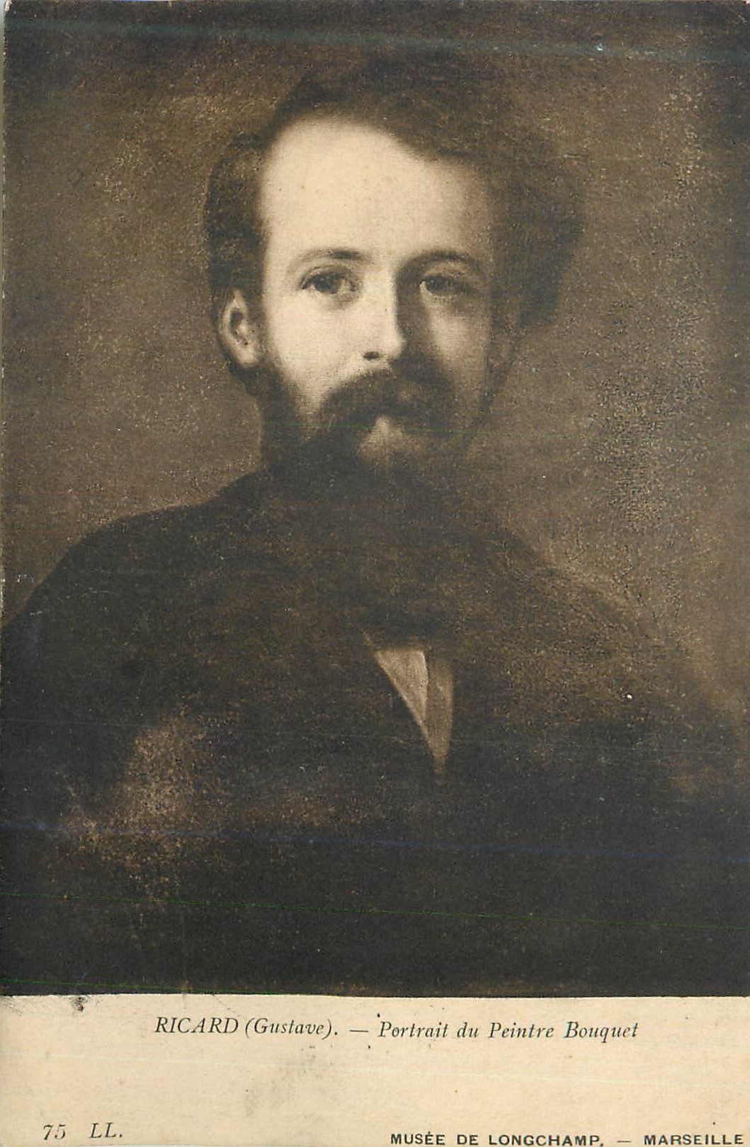 RICARD (Gustave) — Portrait du Peintre Bouquet — Musée de Longchamp, Marseille