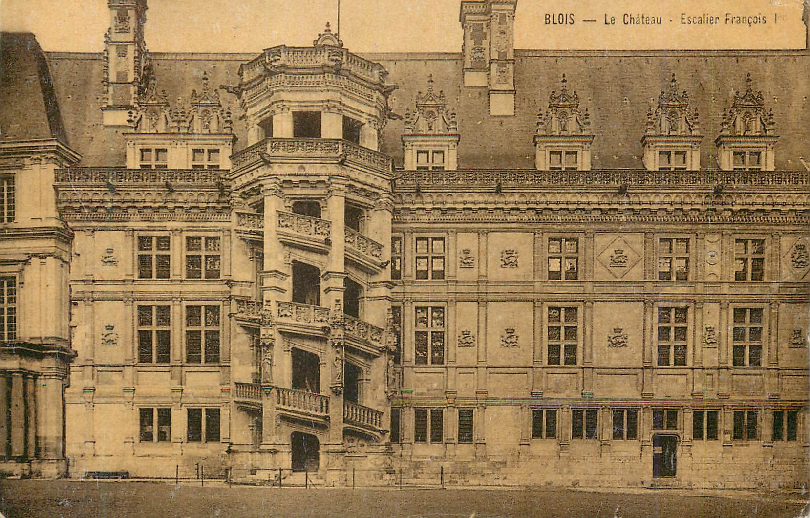 CPA Blois Le Chateau Escalier Francois 1