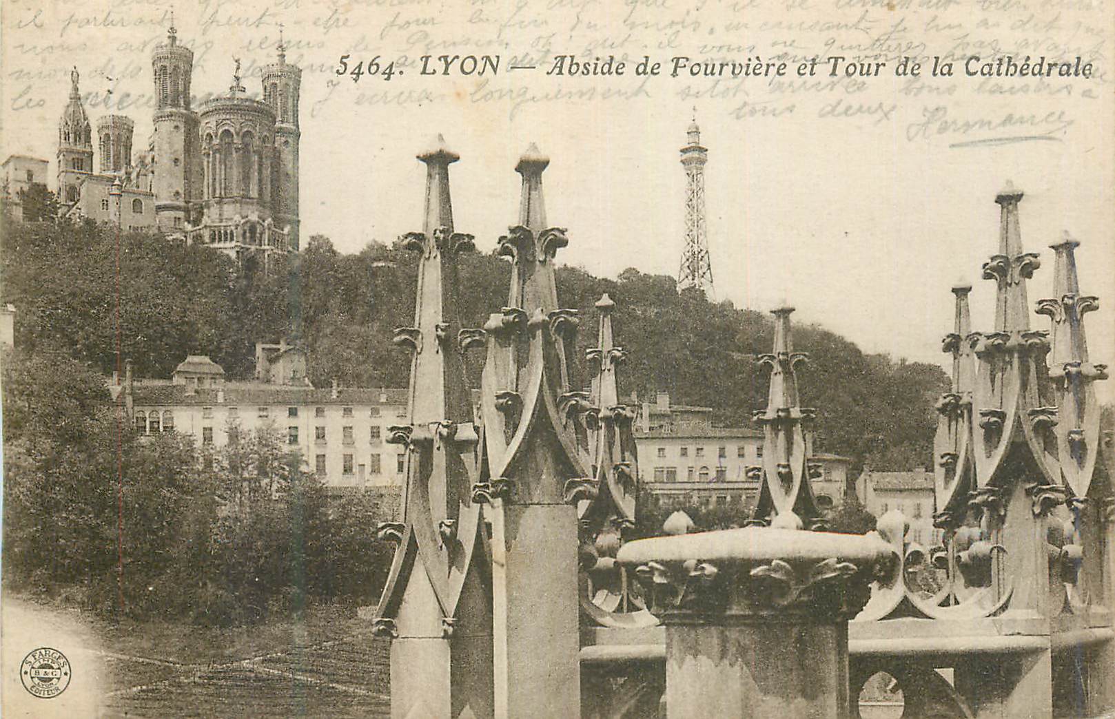 CPA Lyon Abside de Fourviere et Tour de la Cathedrale
