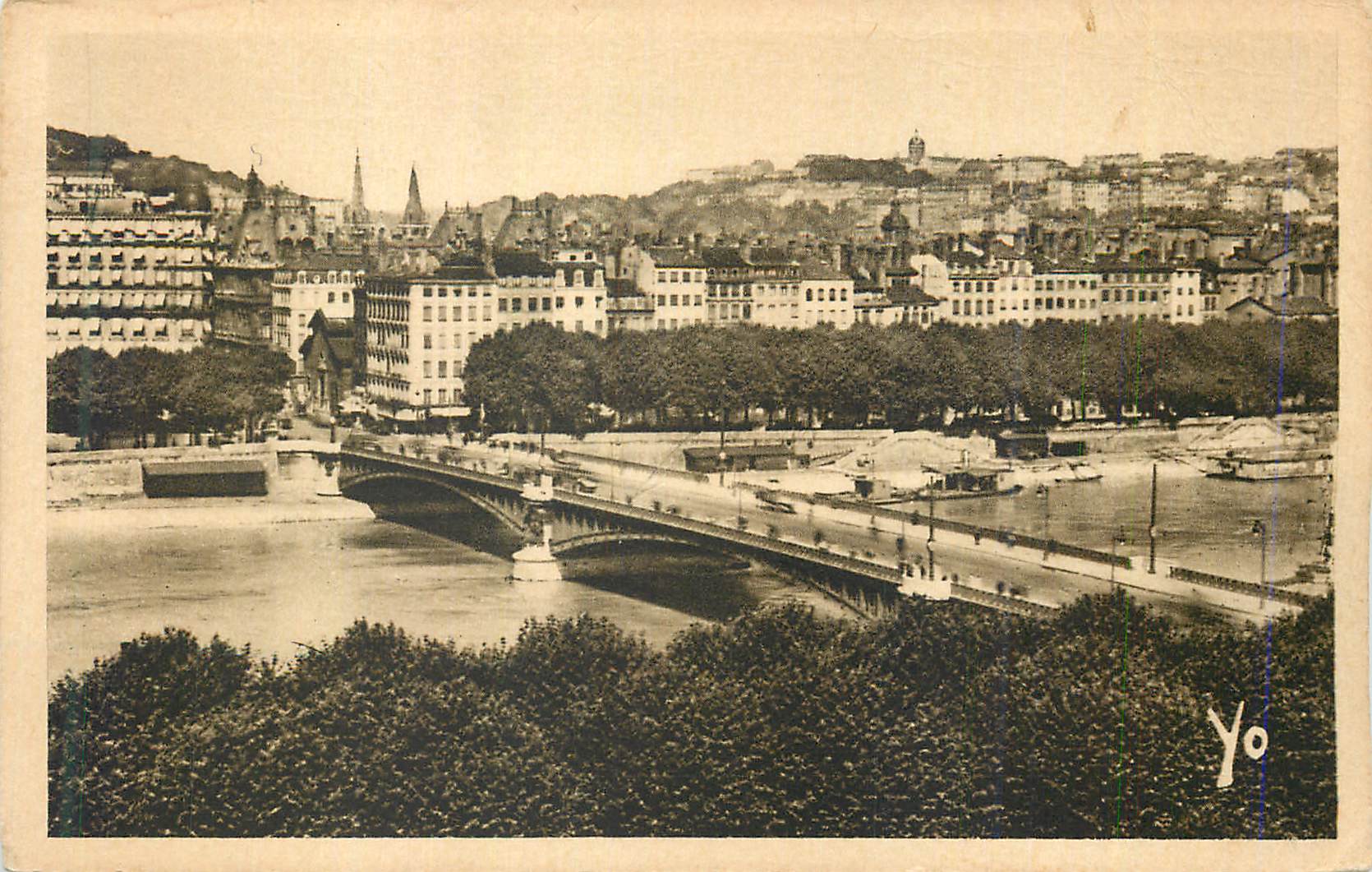 CPA Lyon Le Pnt Lafayette sur le Rhone