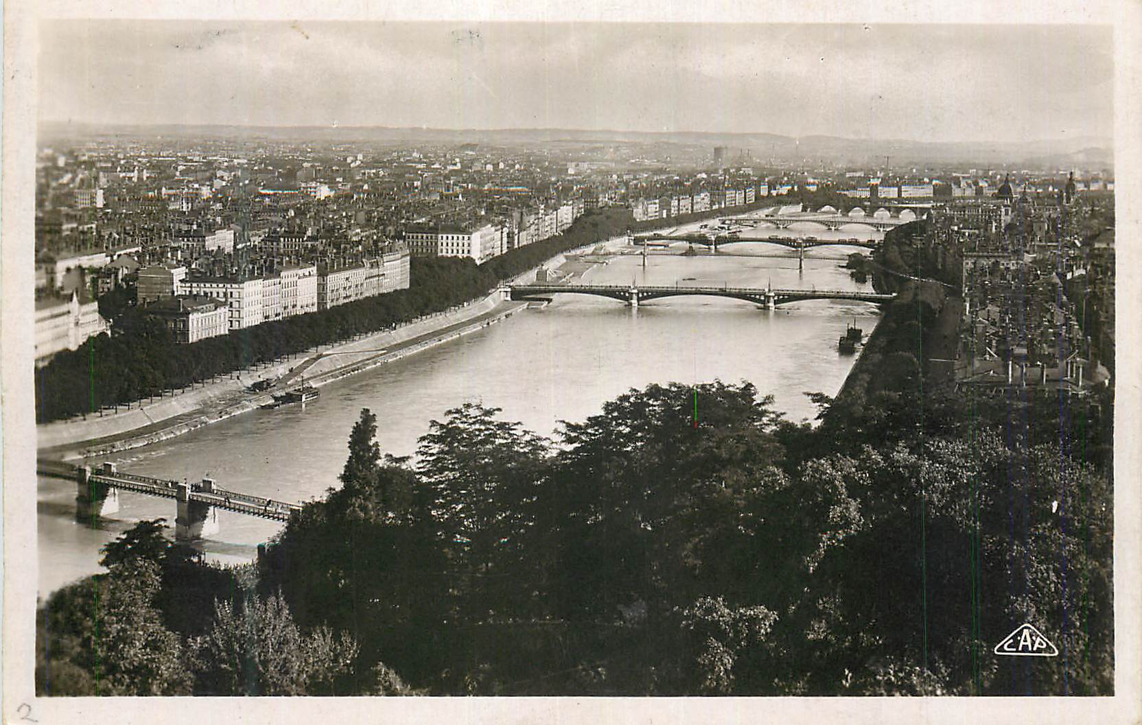 CPM Lyon Perspectives des Ponts sur le Rhone