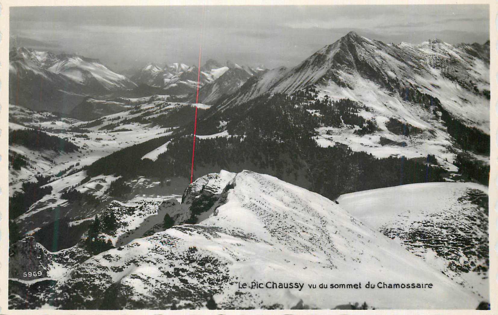 CPM Le Pic Chaussy vu du Sommet du Chamossaire