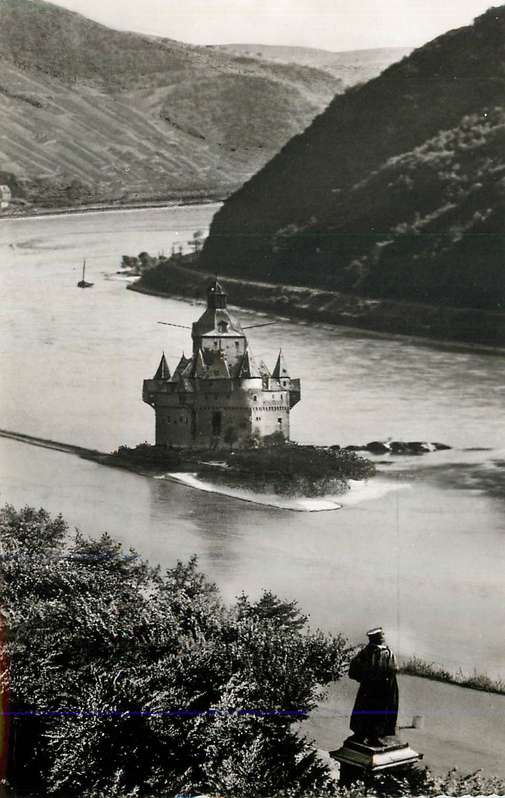 CPM Kaub am Rhein Blucherdenkmal und Platz