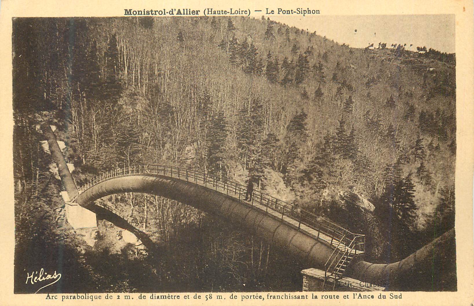 CPA Monistrol d'Allier (Haute Loire) Le Pont Siphon
