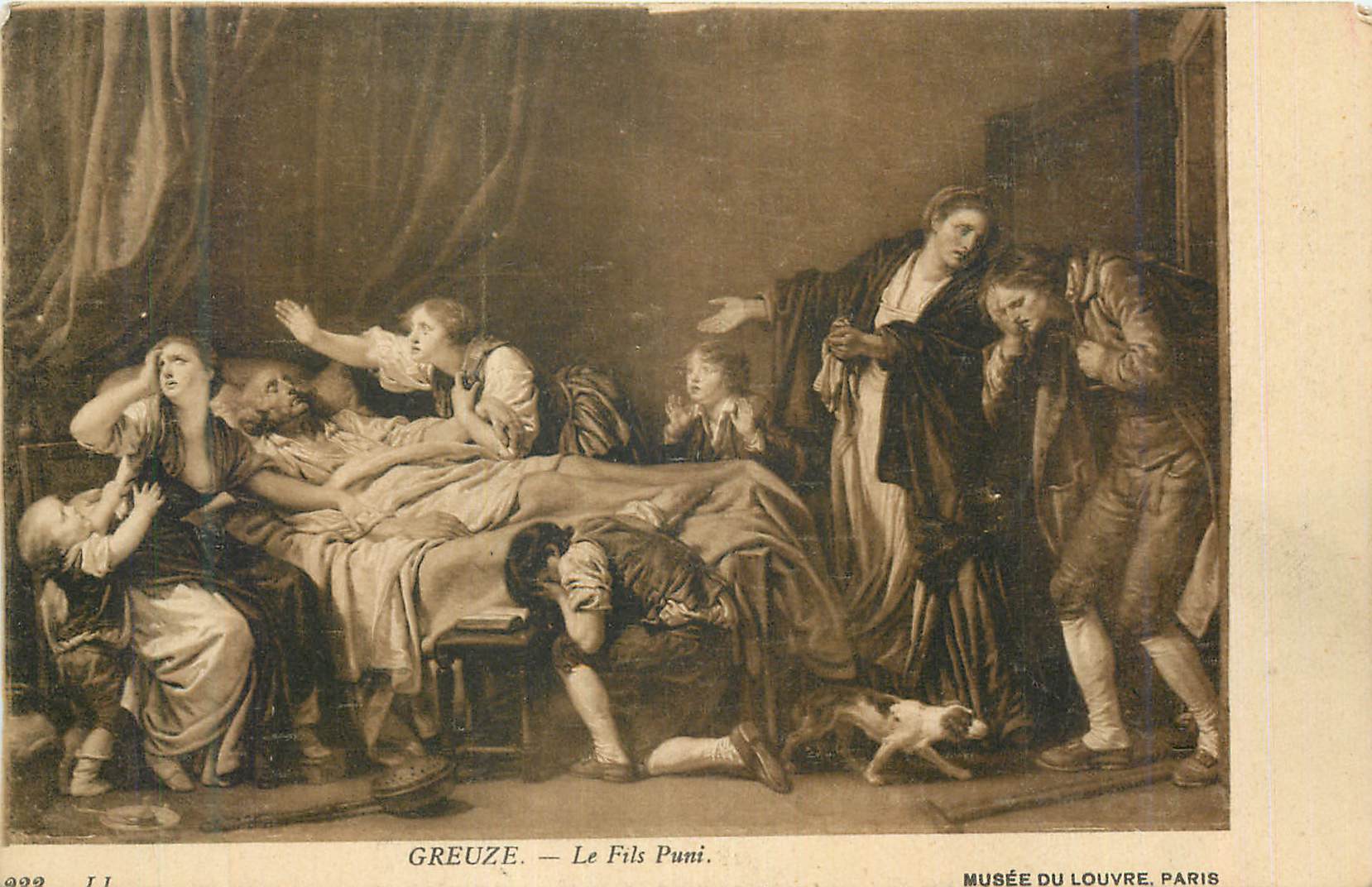 CPA Musee du Louvre Paris Greuze Le Fils Puni