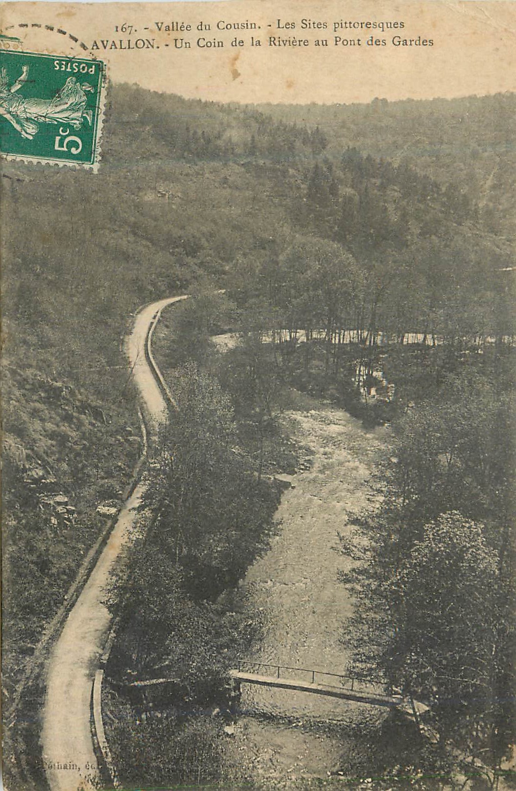 Vallée du Cousin — Les Sites pittoresques — Avallon, n°167