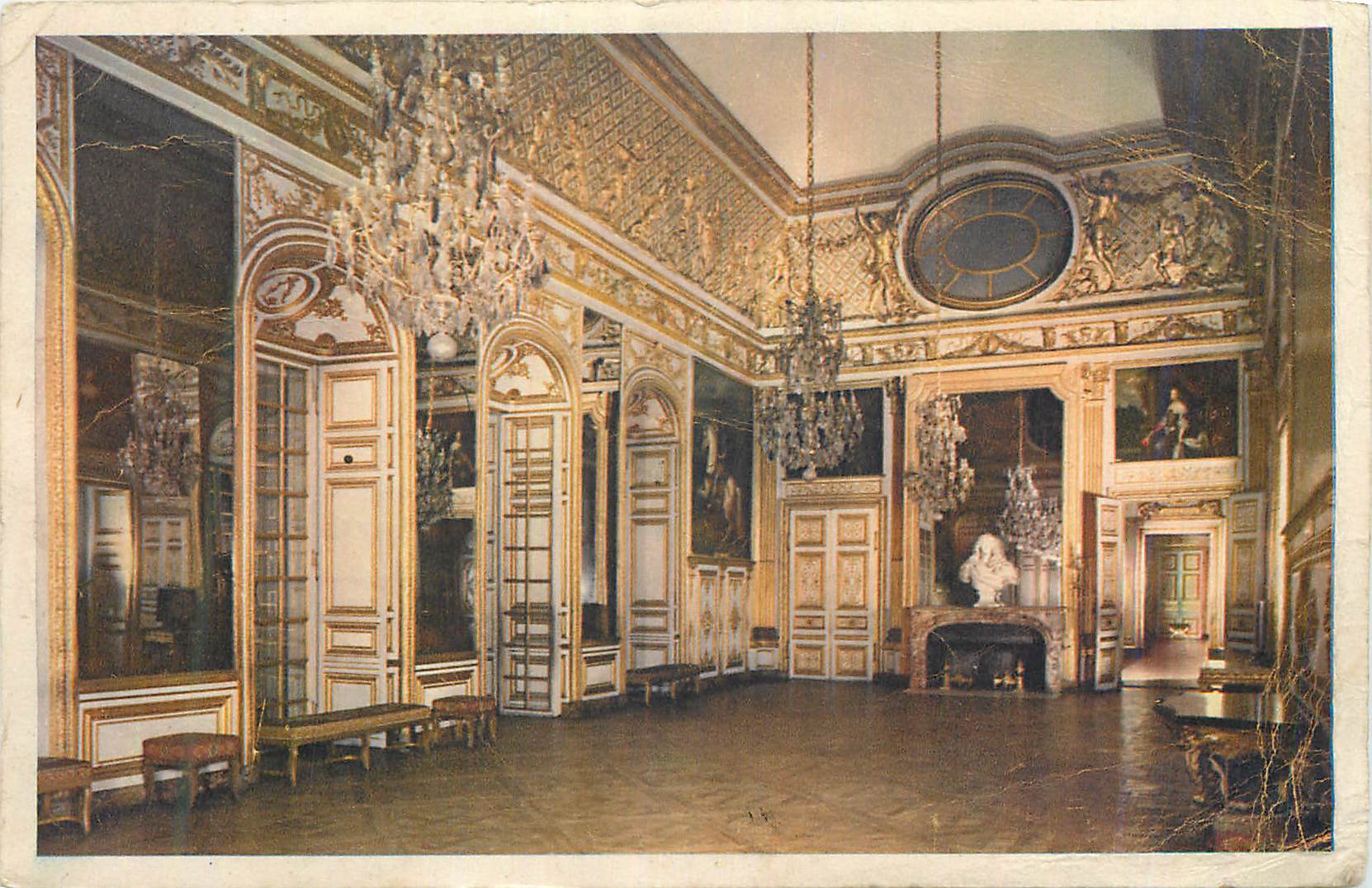 CPA Chateau de Versailles Le Salon de l'Oeil de Boeuf