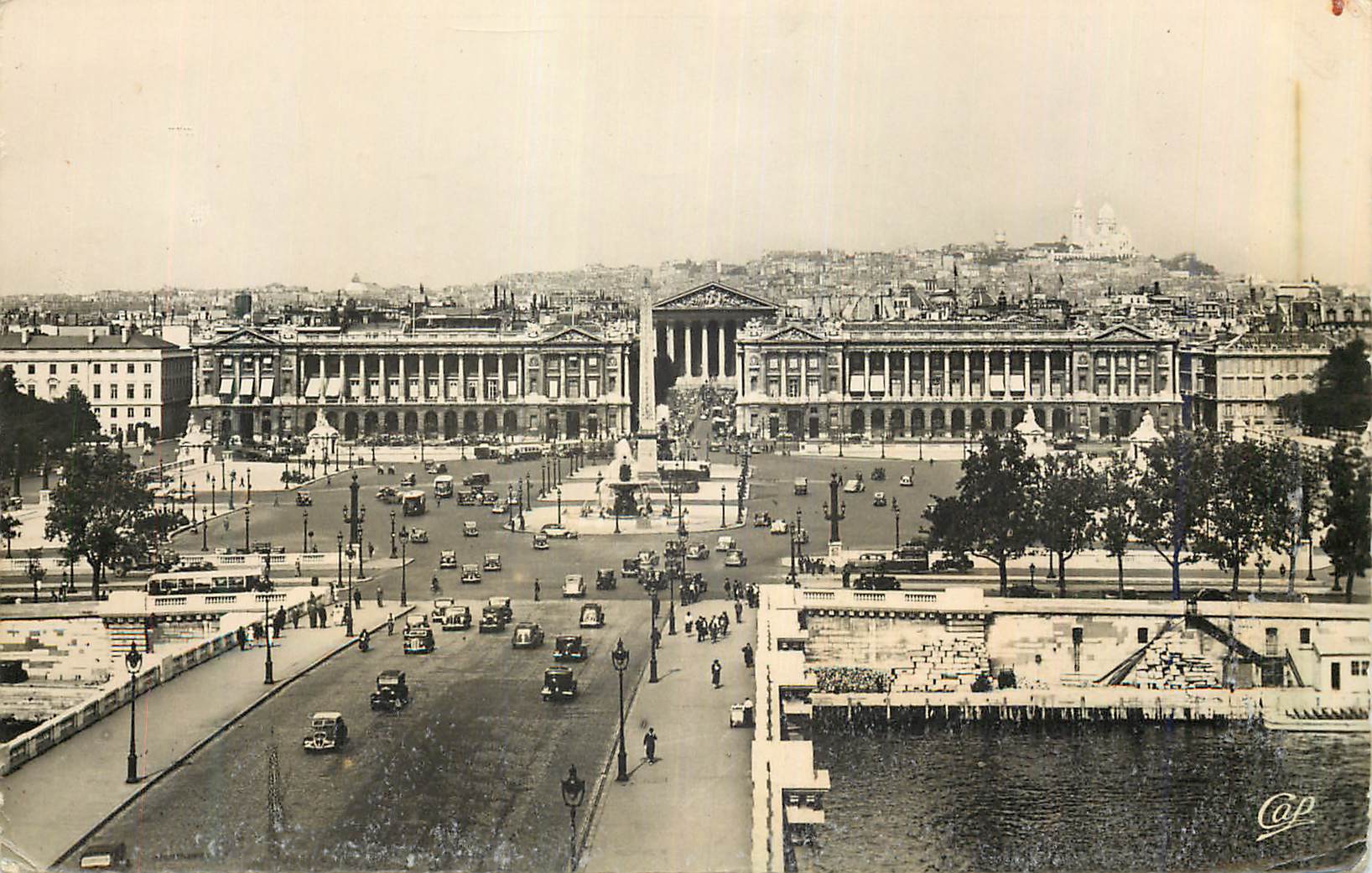 CPM Paris Place et Pont de la Concorde