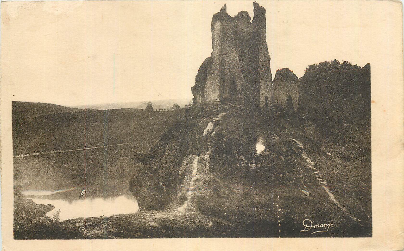 Château de Dorange — ruines sur falaise — D. Dorange