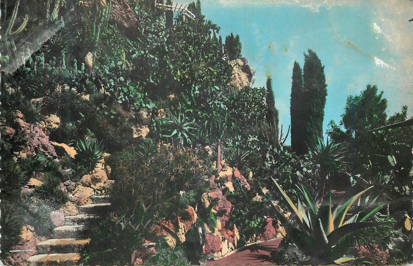 Jardin botanique de Monaco — Treppenansicht — Verlag nicht sichtbar