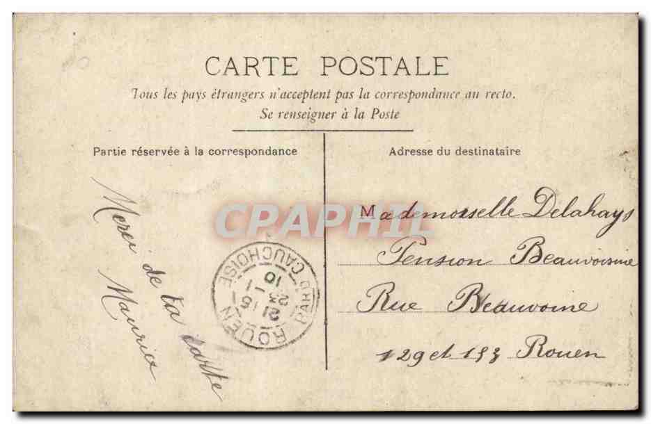 Rouen CPA Dortoir Ecole — Rückseite