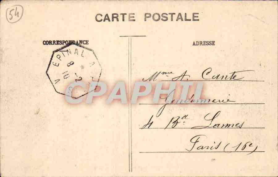 Nancy CPA Vue generale prise depuis Saint Epvre — Verso