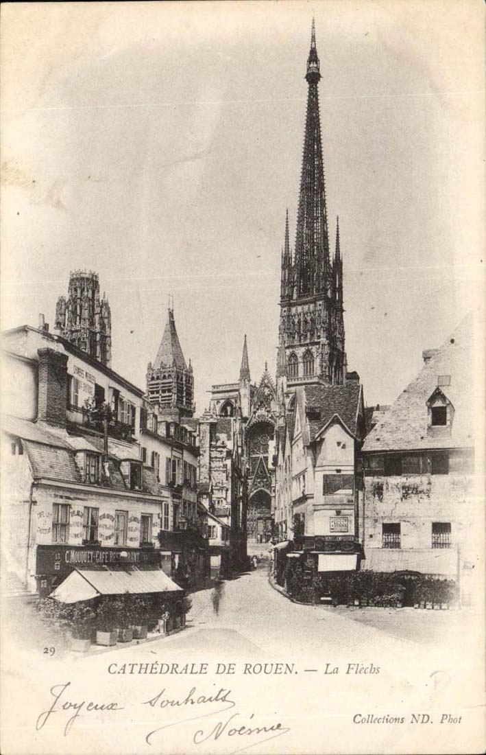 Cathedrale de Rouen CPA La fleche