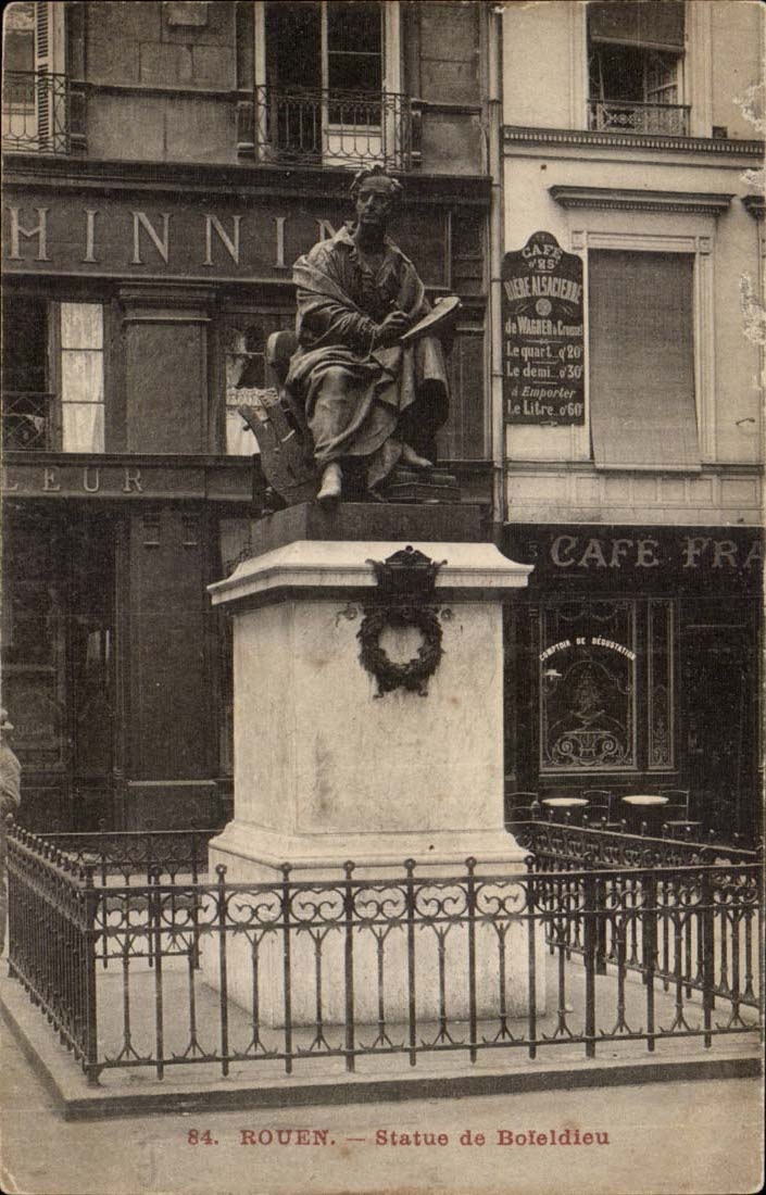 Rouen CPA Statue de Boieldieu