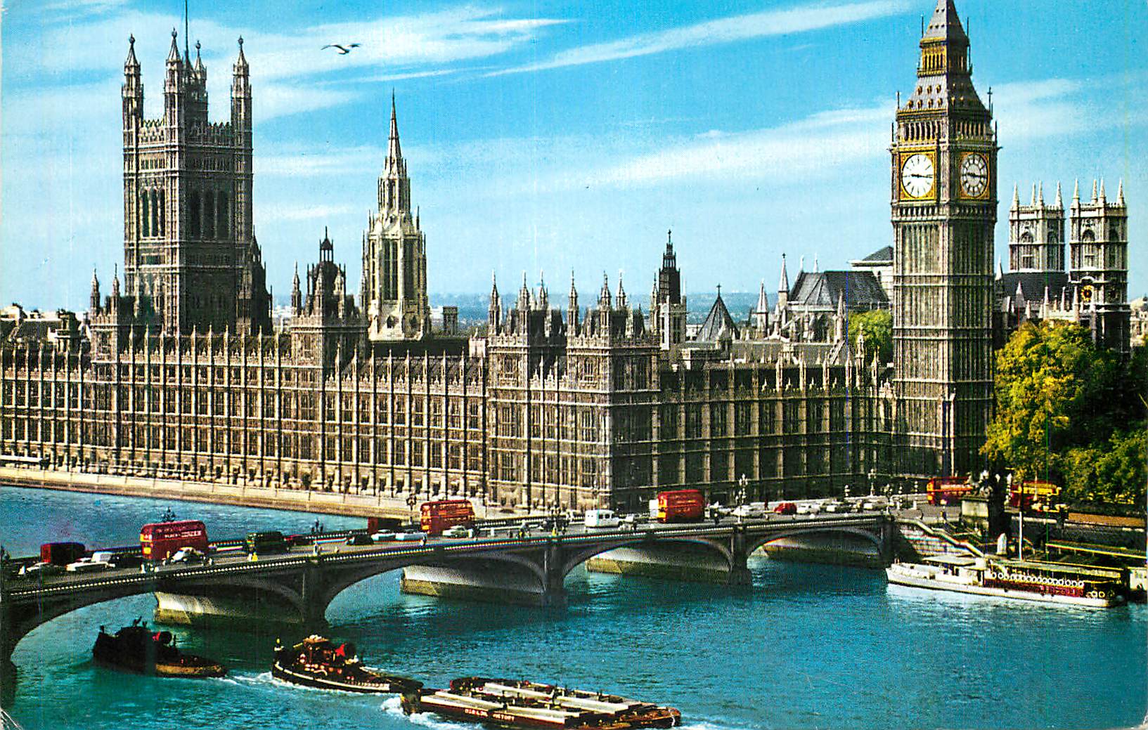Londres — Vue du Parlement et de Big Ben — éditeur non visible