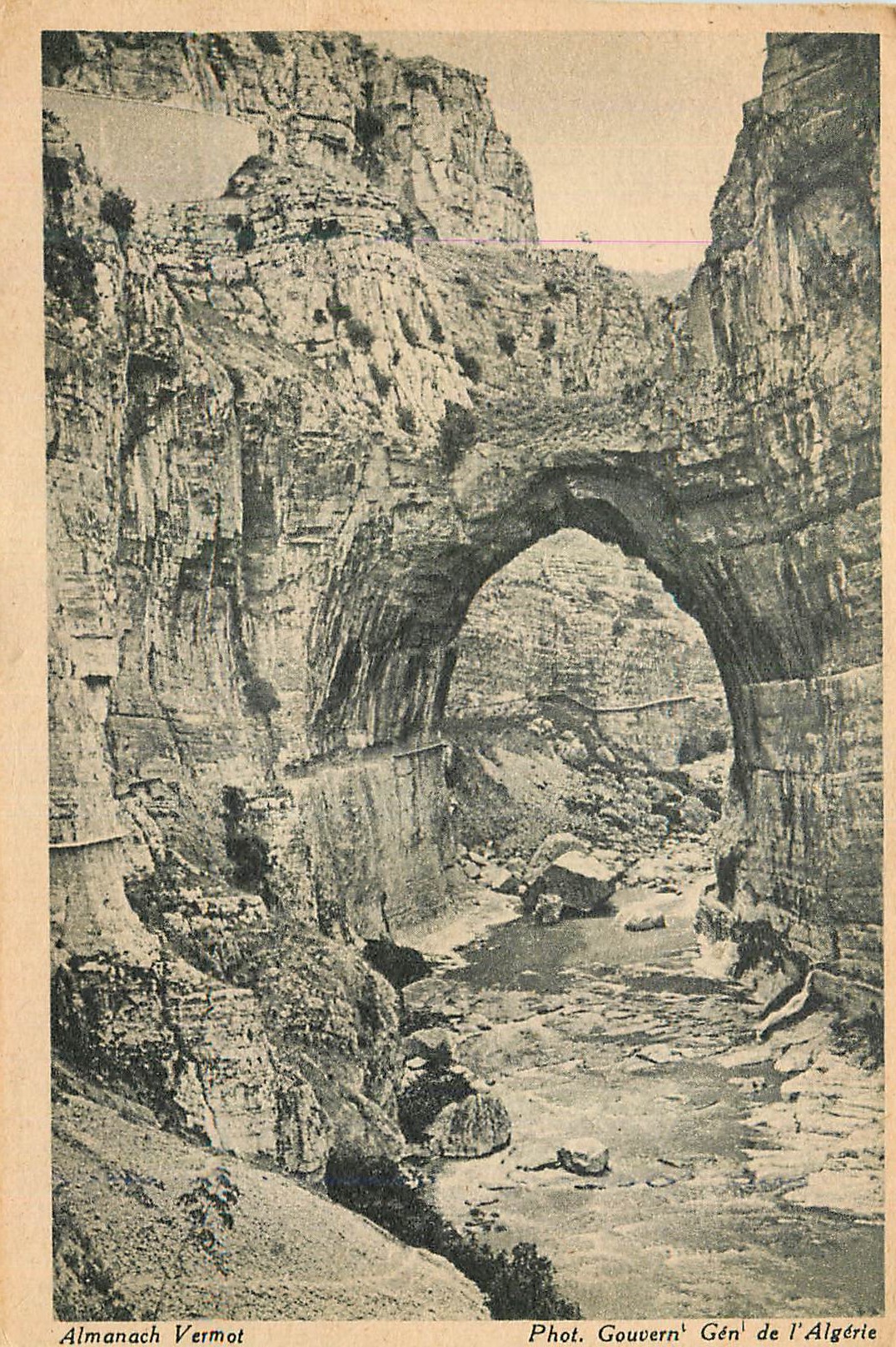 CPA Constantine Les Gorges du Rhumel Almanach Vermot