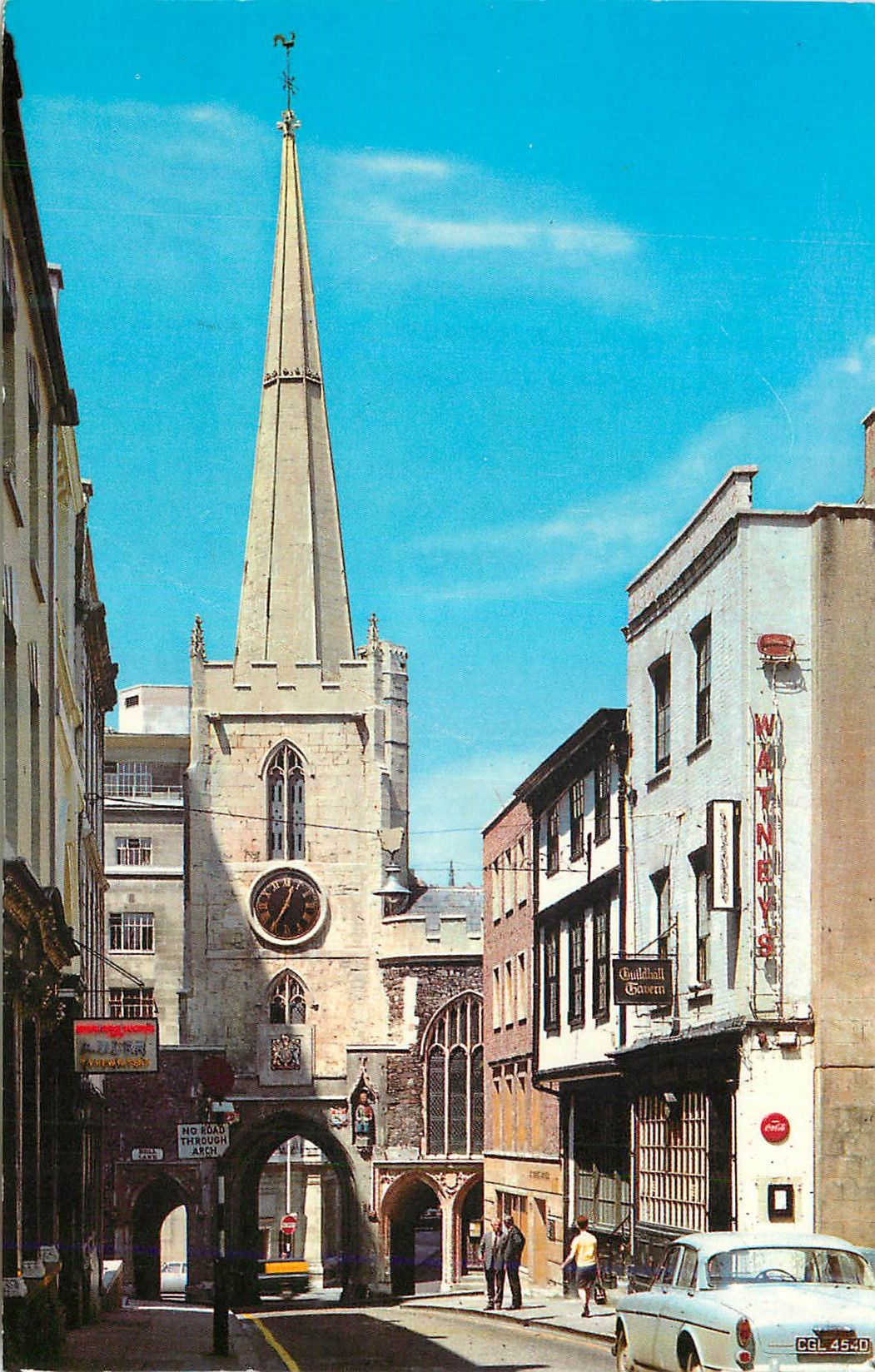 CPM John's Church and the City Gate Bristol